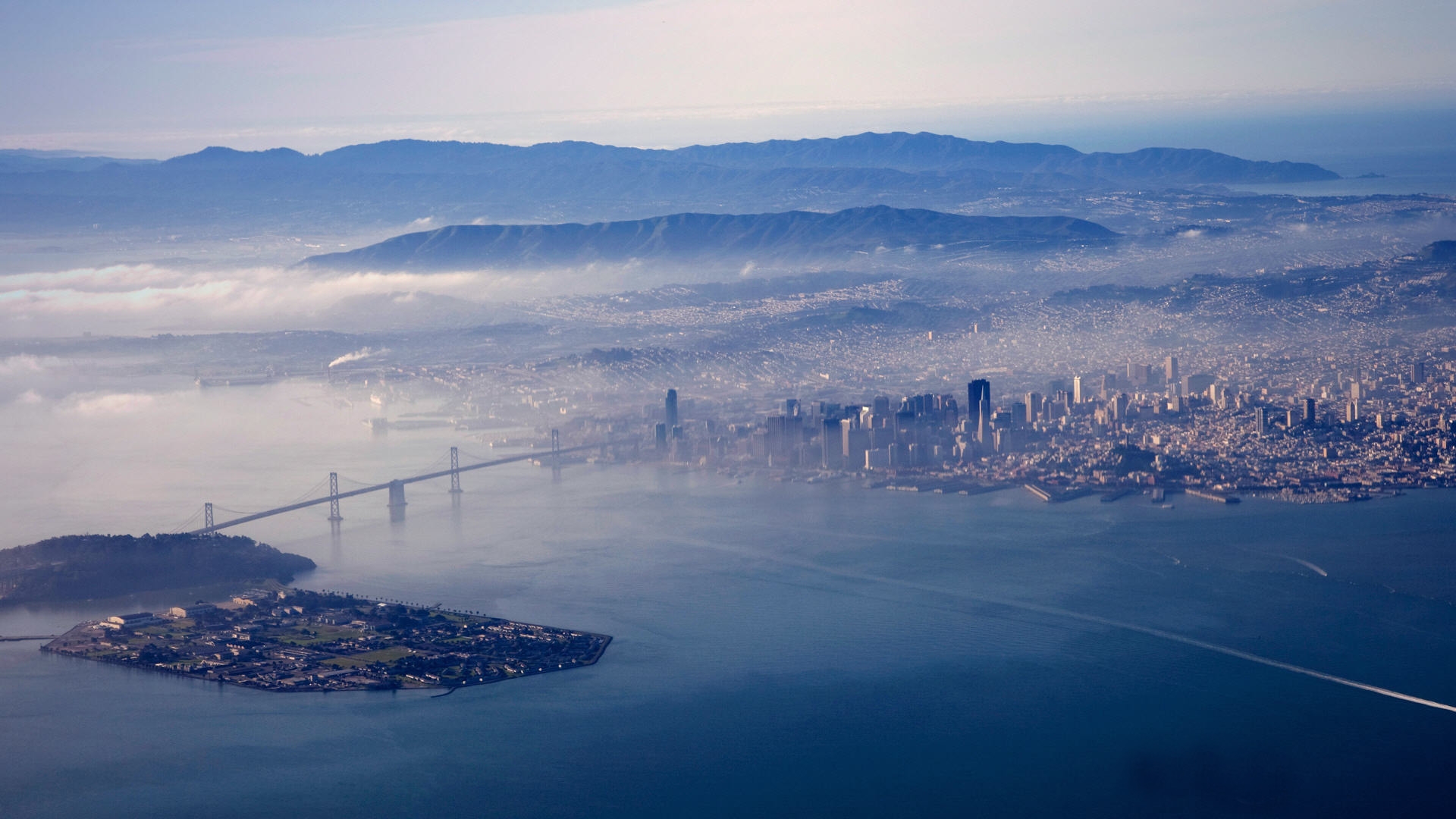 San Francisco Oakland Bay Bridge - HD Wallpaper 