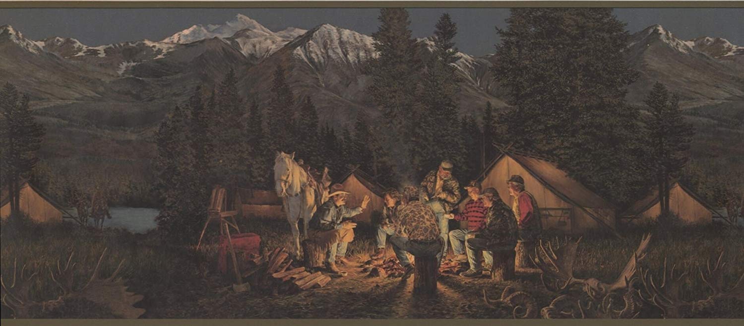 Horse Cowboy Campfire - HD Wallpaper 