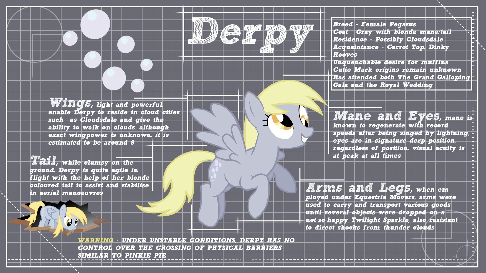 My Little Pony Friendship Is Magic Derpy Wallpaper - Derpy Hooves - HD Wallpaper 