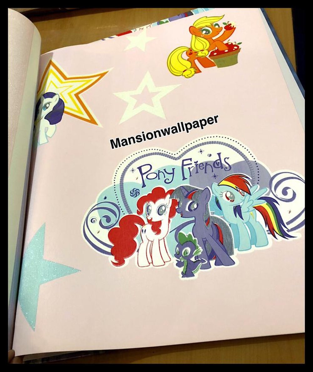 Ds Open Wallpaper Dinding Anak Kartun Kuda Poni My - Pony - HD Wallpaper 