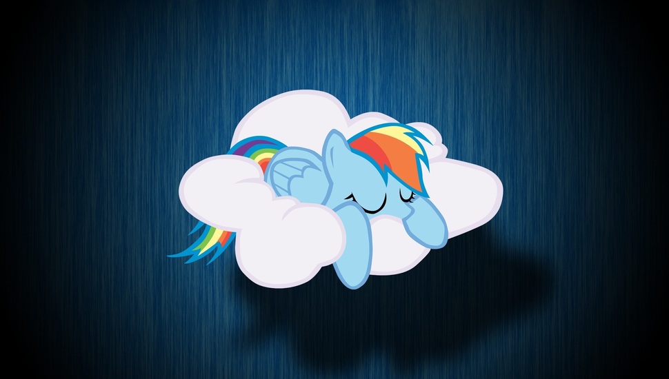 Cloud, Rainbow Dash, Mlp, Rainbow Dash, My Little Pony - Cute Rainbow Dash Sleeping - HD Wallpaper 