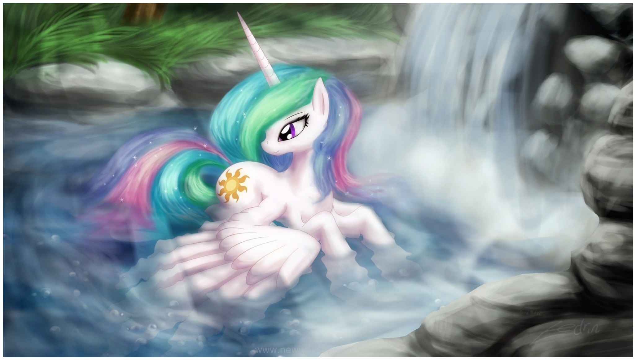 Image For My Little Pony Princess Celestia Hd Wallpaper - Princess Celestia - HD Wallpaper 