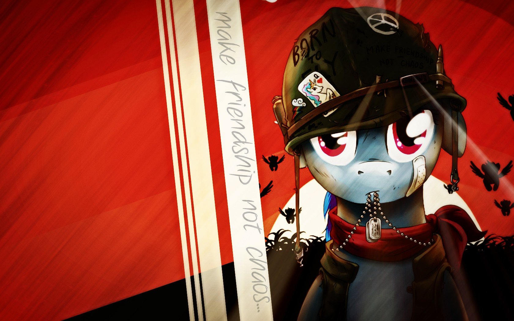 Soldiers Red Home Ponies Rainbow Dash My Little Pony - Mlp Ww2 Rainbow Dash - HD Wallpaper 