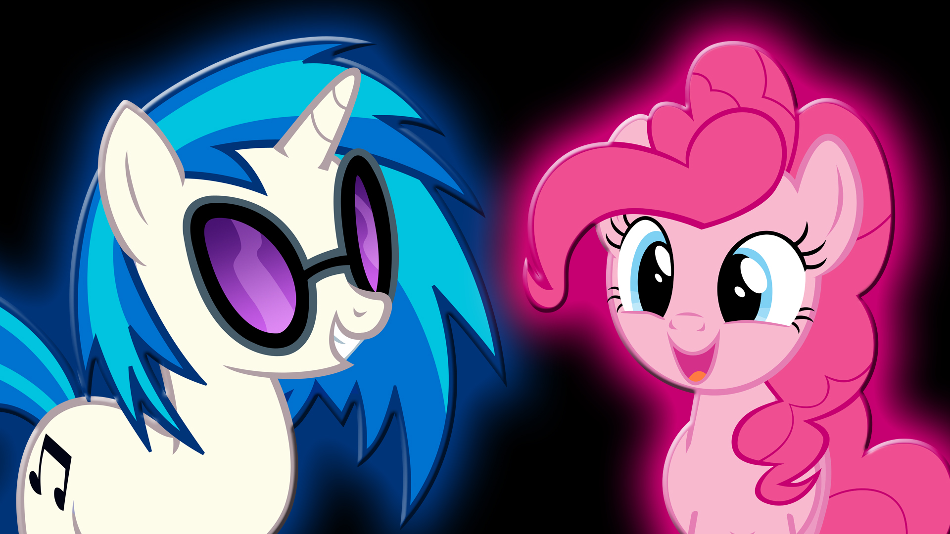 Vinyl Scratch And Shining Armor - HD Wallpaper 