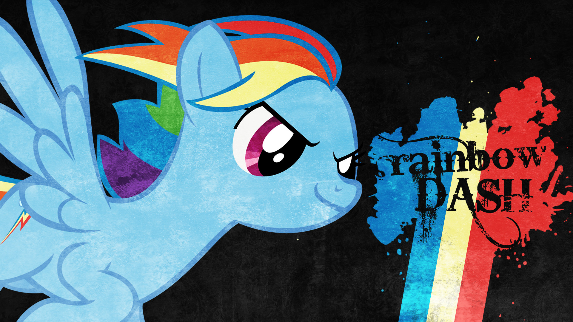 Ndo Twilight Sparkle Pinkie Pie Rarity Rainbow Dash - Rainbow Dash - HD Wallpaper 