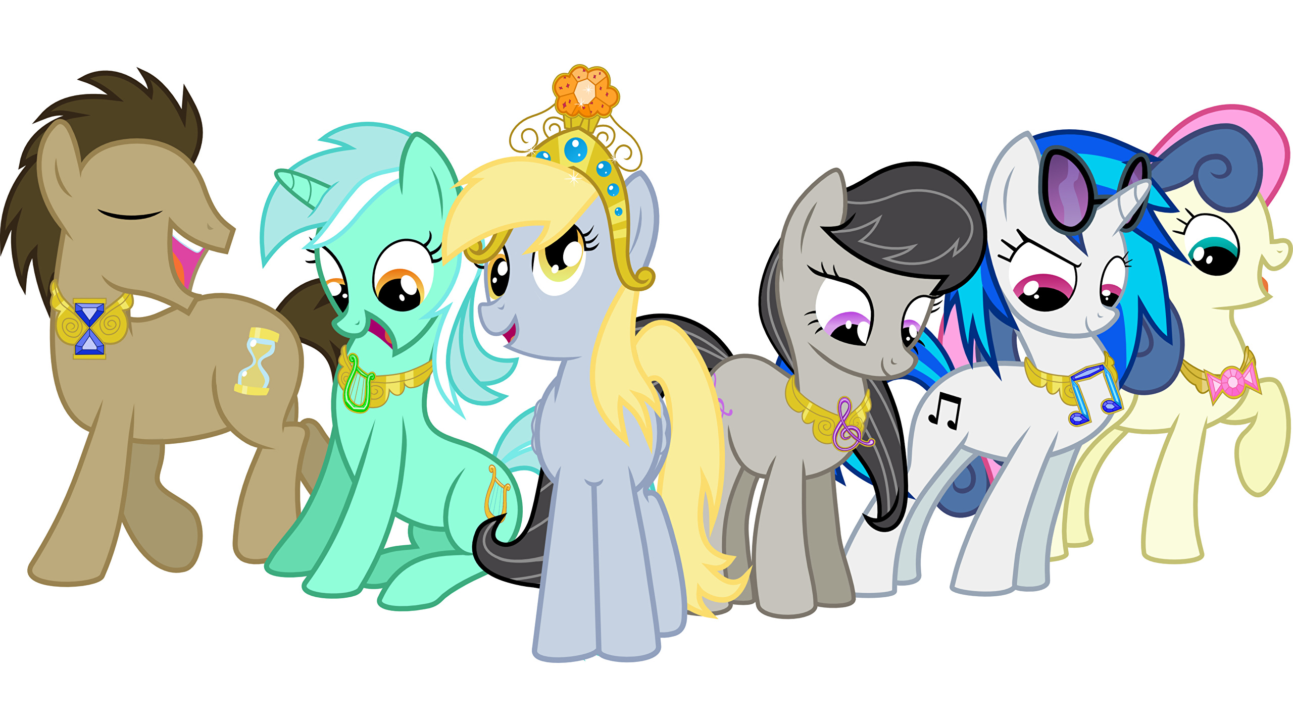 Mlp Background Mane 6 - HD Wallpaper 