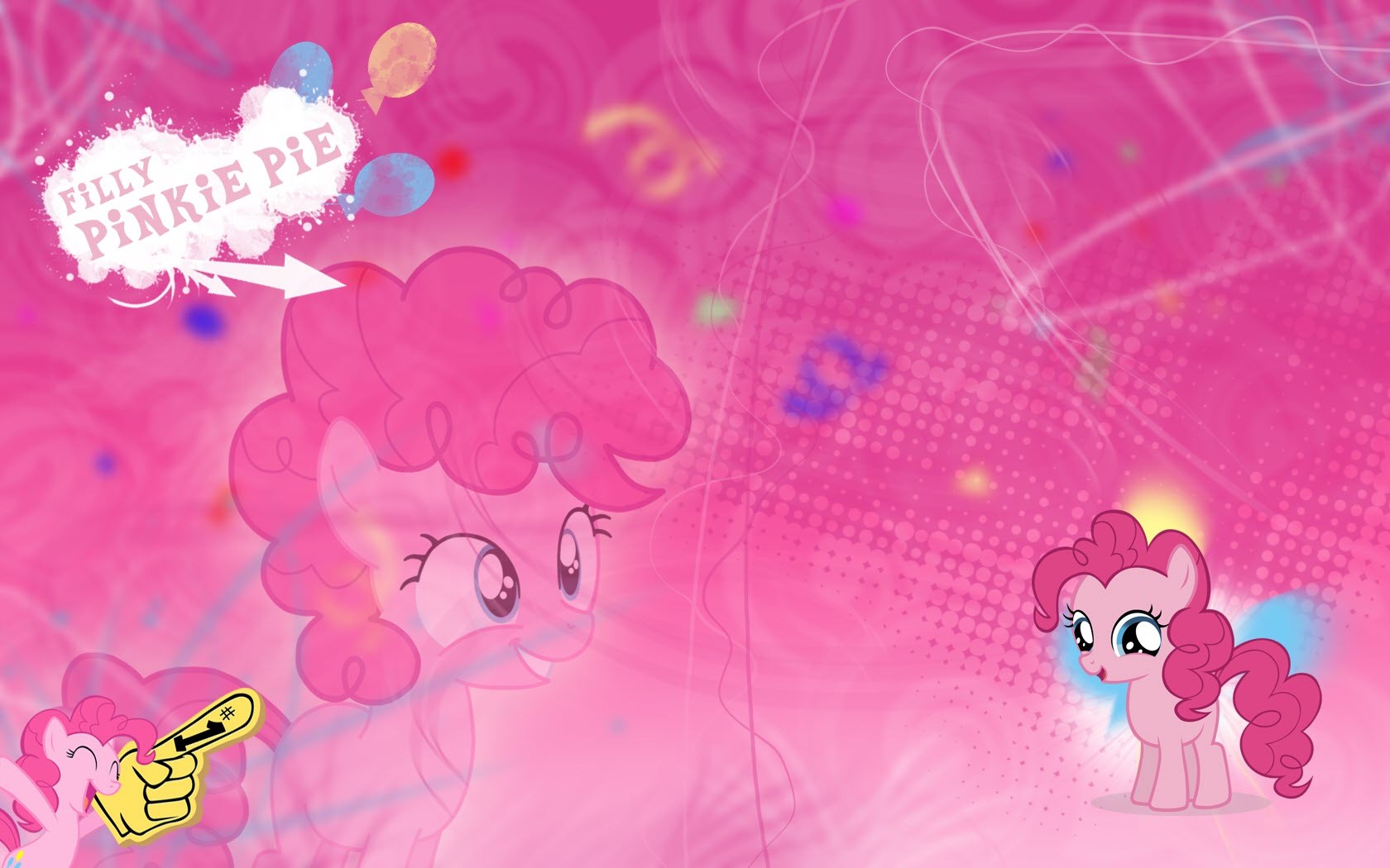 My Little Pony Pinkie Pie - Little Pony Wallpaper Pink - HD Wallpaper 