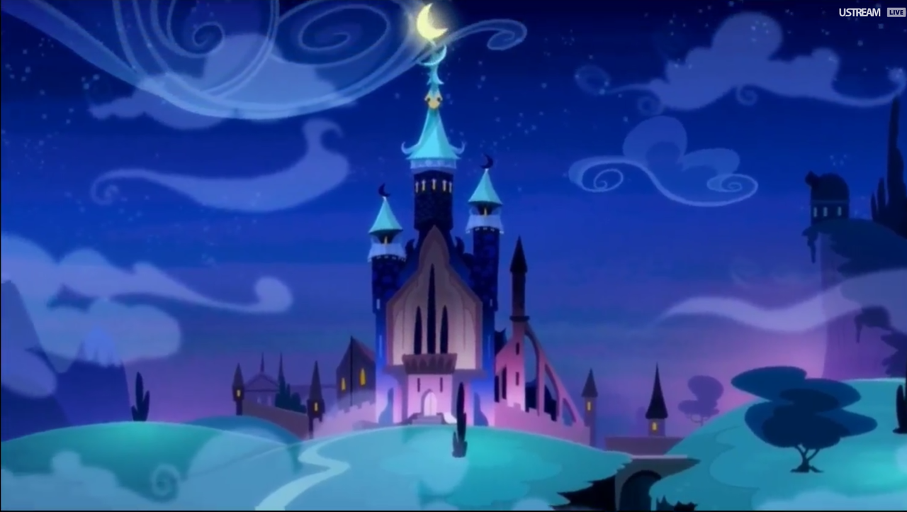 Ustream Live 1 T I Princess Luna Twilight Sparkle Princess - My Little Pony Castle Of Two Sisters - HD Wallpaper 