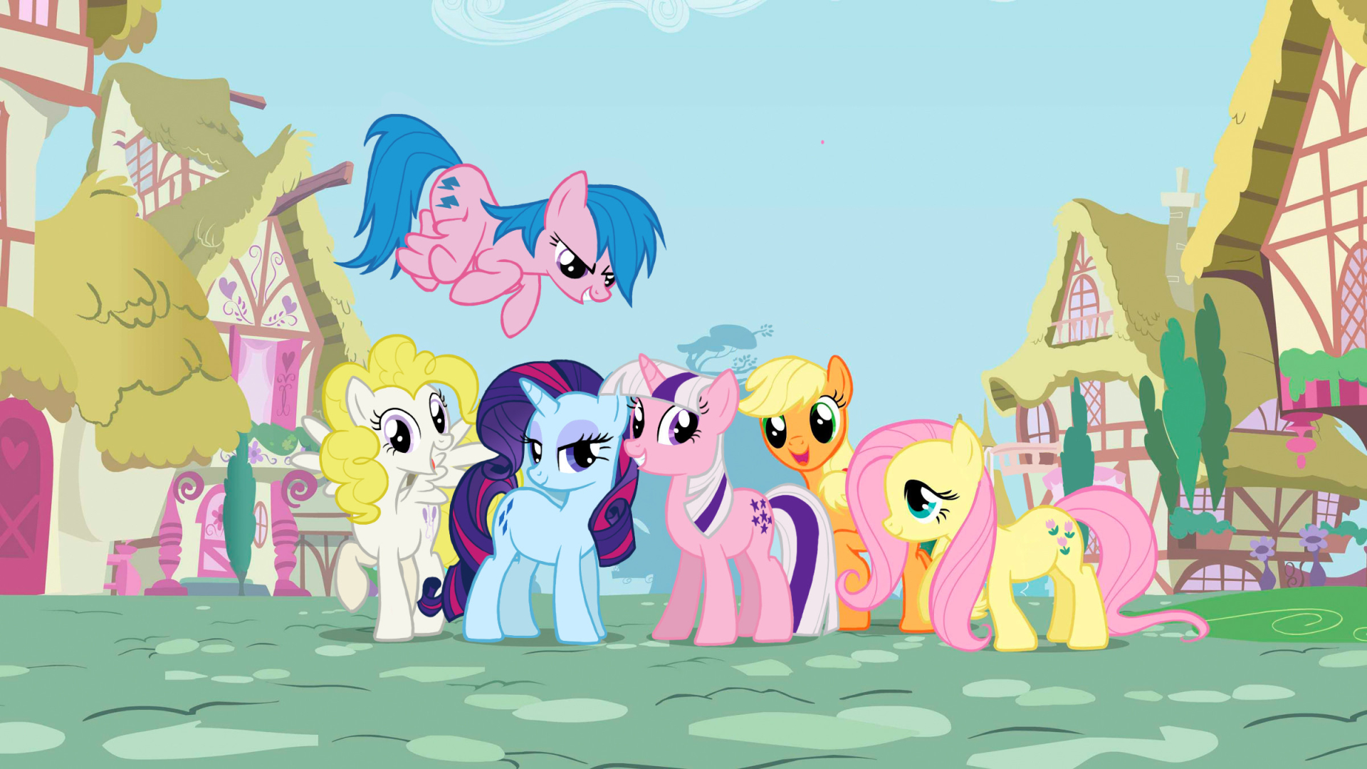 Little Pony Background Hd - HD Wallpaper 