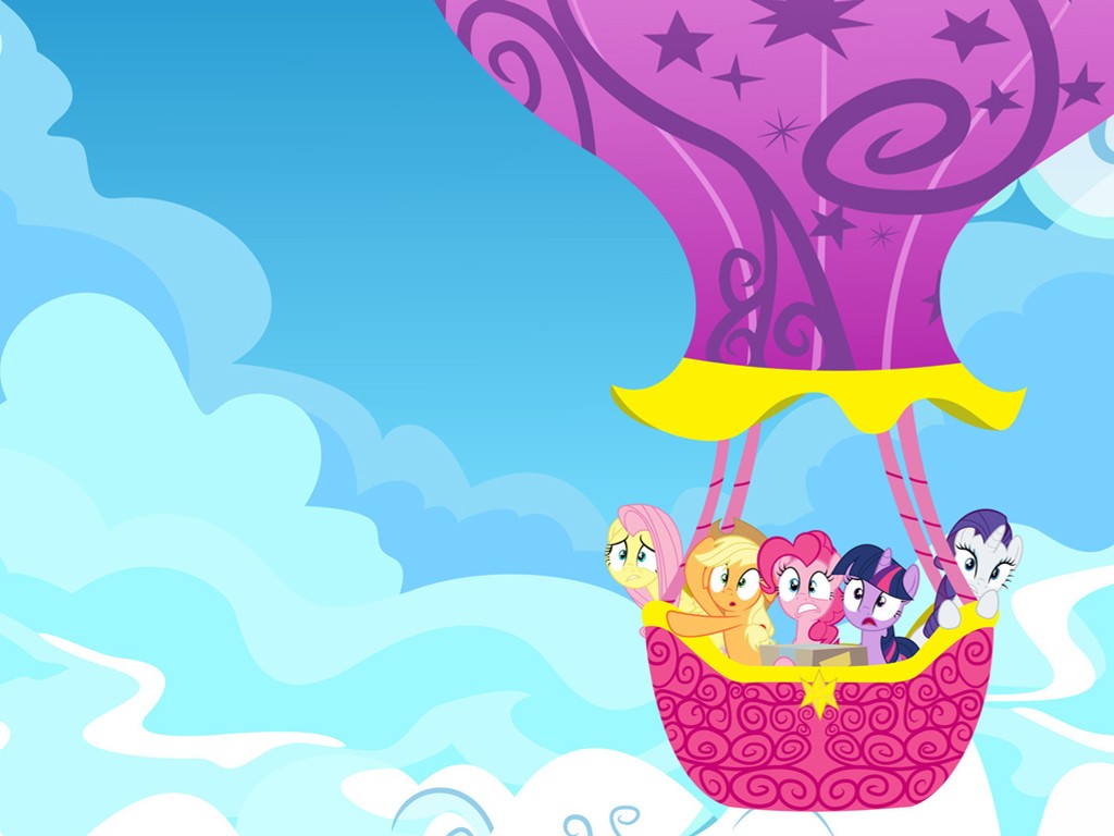 My Little Pony - Mlp Hot Air Balloon - HD Wallpaper 