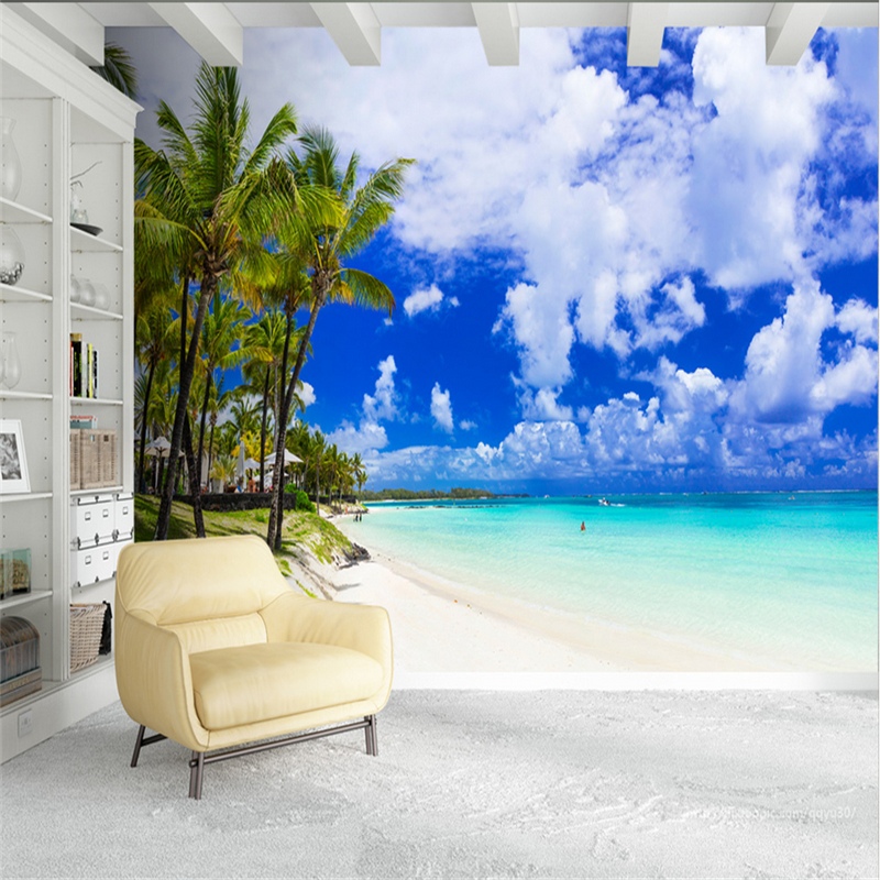 Pantai 3d - HD Wallpaper 