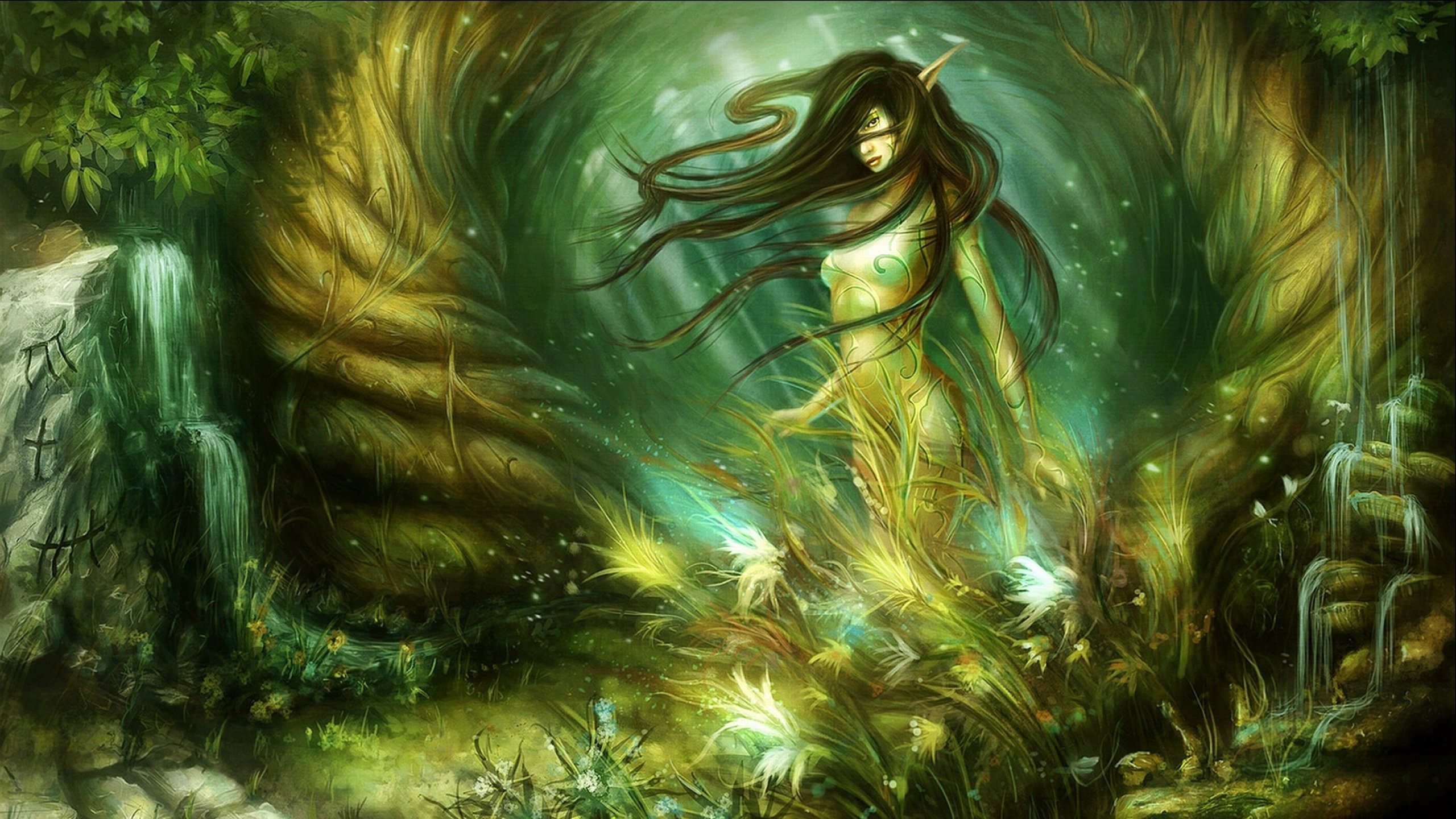 Fantasy Forest Creature Art - HD Wallpaper 