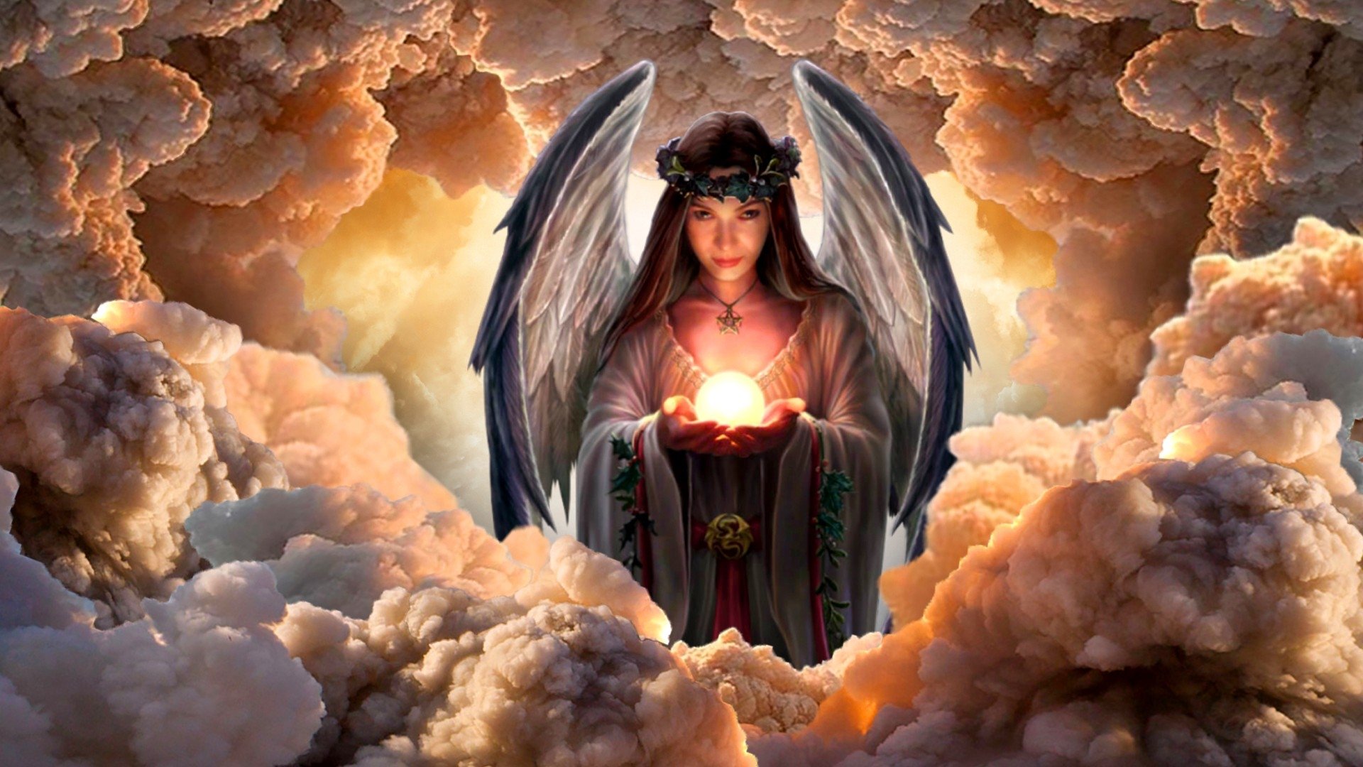 Licht Angel Wallpaper Hd - HD Wallpaper 