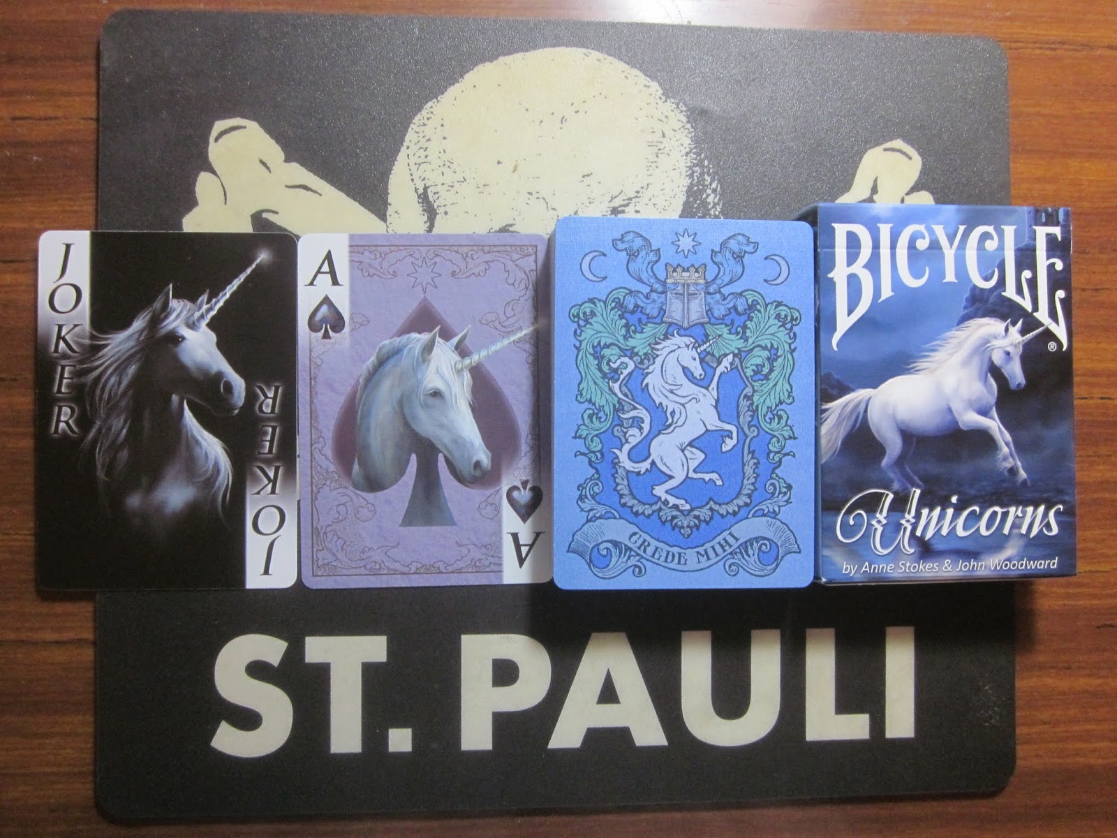 1 Deck Bicycle Anne Stokes Unicorn Playing Cards Collectible - Fc St Pauli - HD Wallpaper 