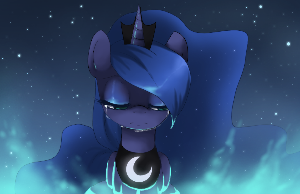 Awesome Luna Pics - My Little Pony Princess Luna Sad - HD Wallpaper 