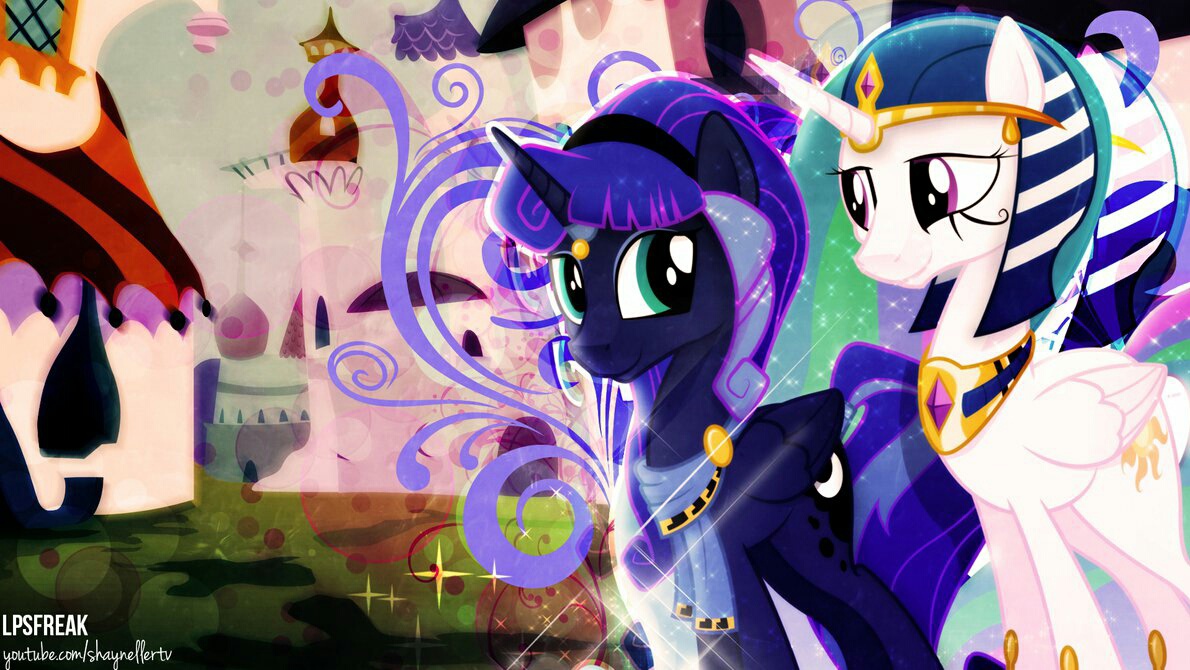 Luna, Mlp, And Wallpaper Image - Celestia And Luna Reflection - HD Wallpaper 