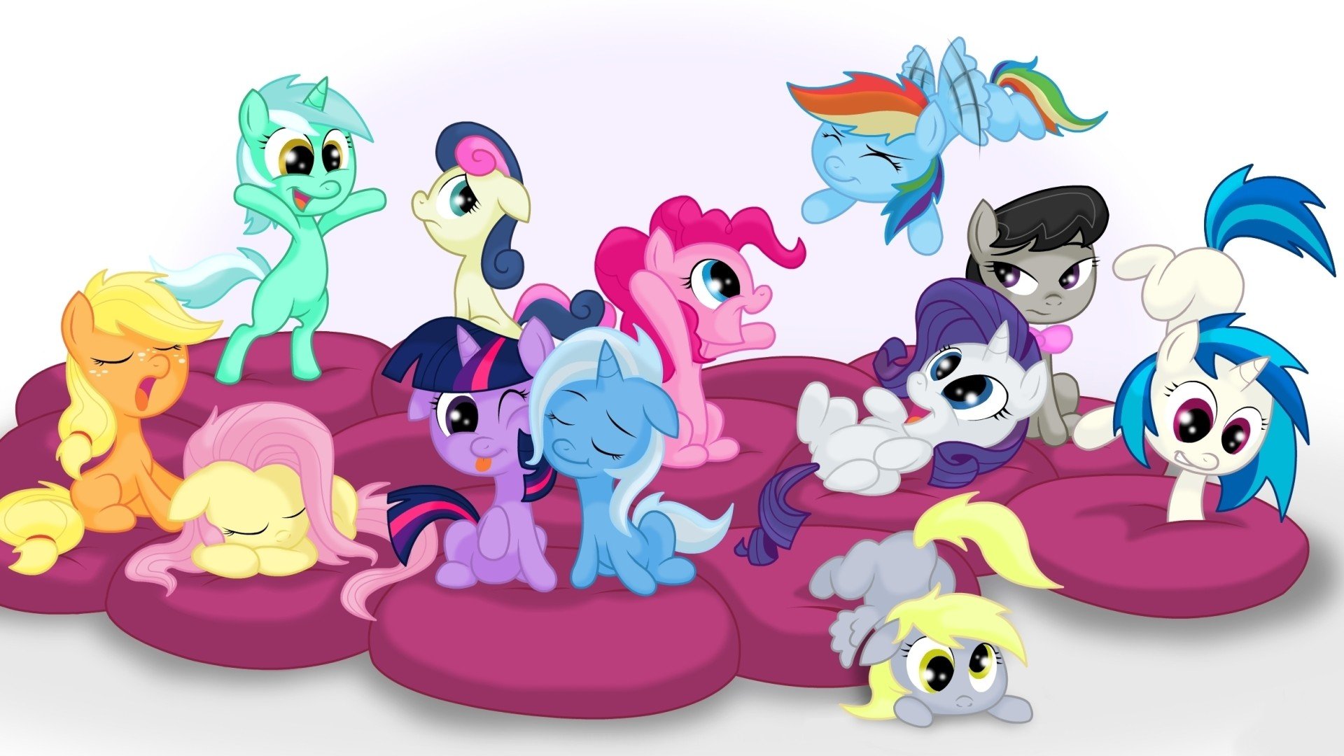 Vinyl And Octavia My Little Pony - HD Wallpaper 