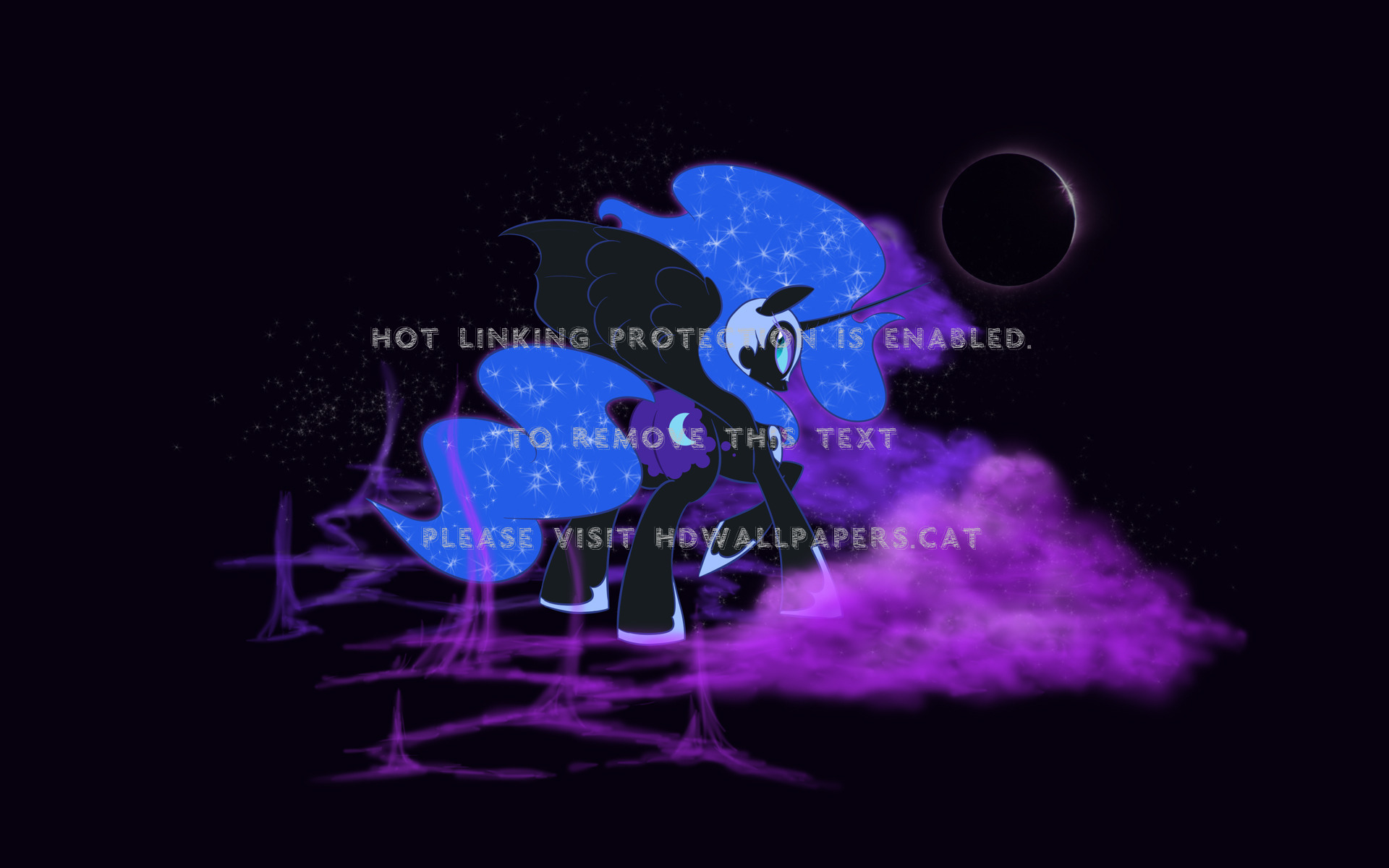 Nightmare Moon-mlp Princess Luna Friendship - Nightmare Moon - HD Wallpaper 