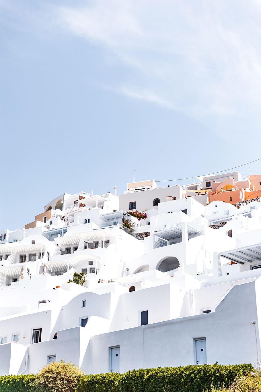 Santorini, Greece, Lost In Santorini - Blue And White Aesthetic - HD Wallpaper 