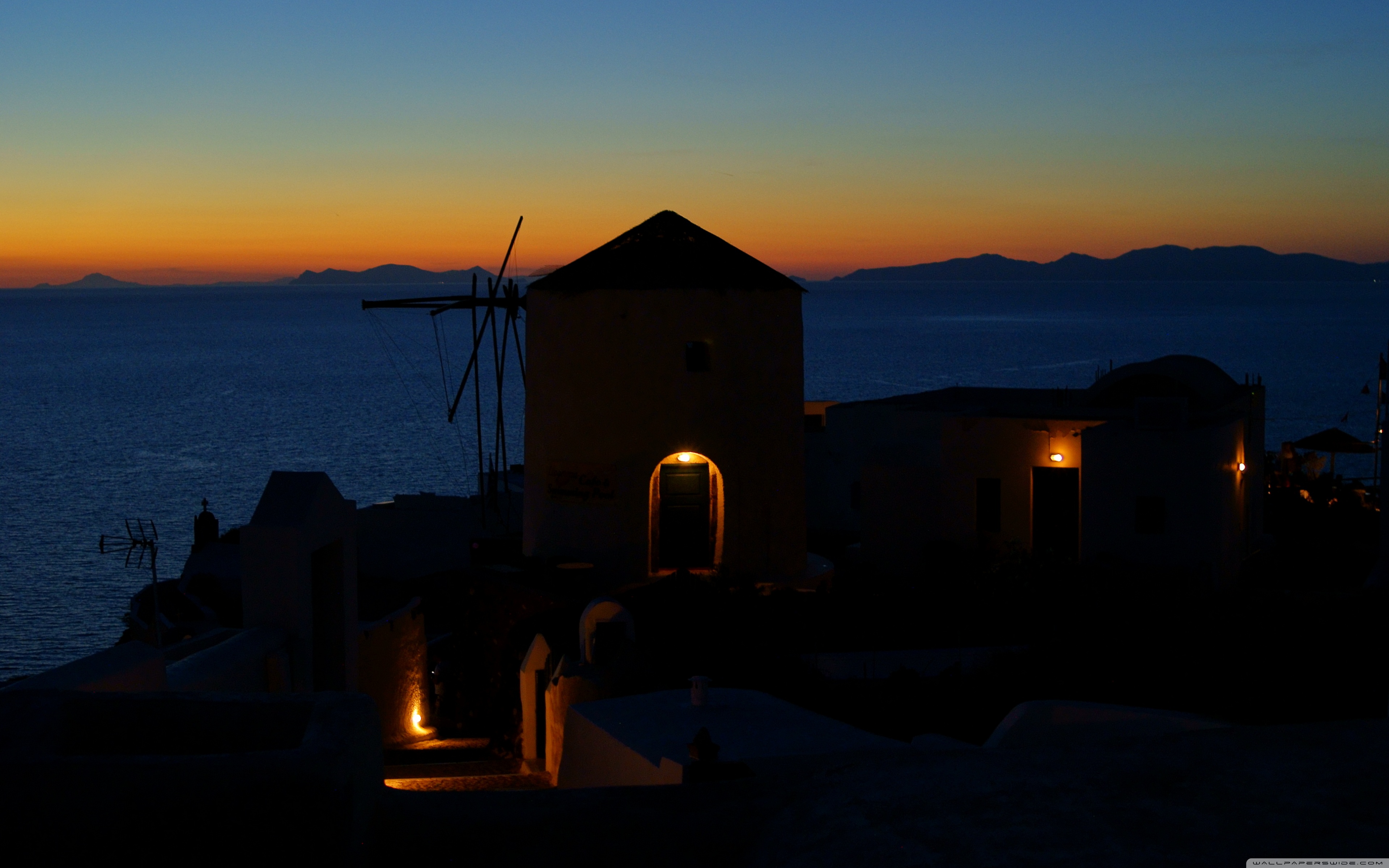 Oia Santorini Greece - HD Wallpaper 