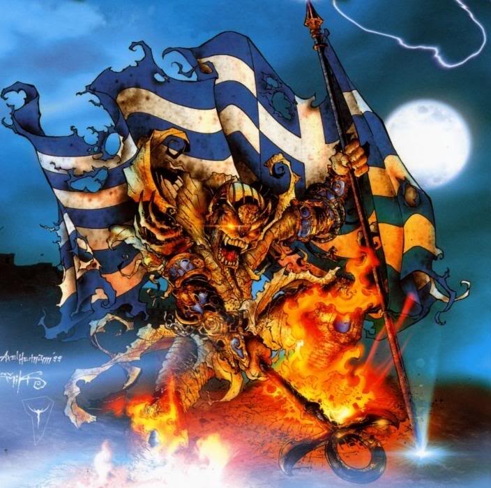 Flag Of Greece Hd Wallpapers Backgrounds Wallpaper - Alive In Athens Iced Earth - HD Wallpaper 