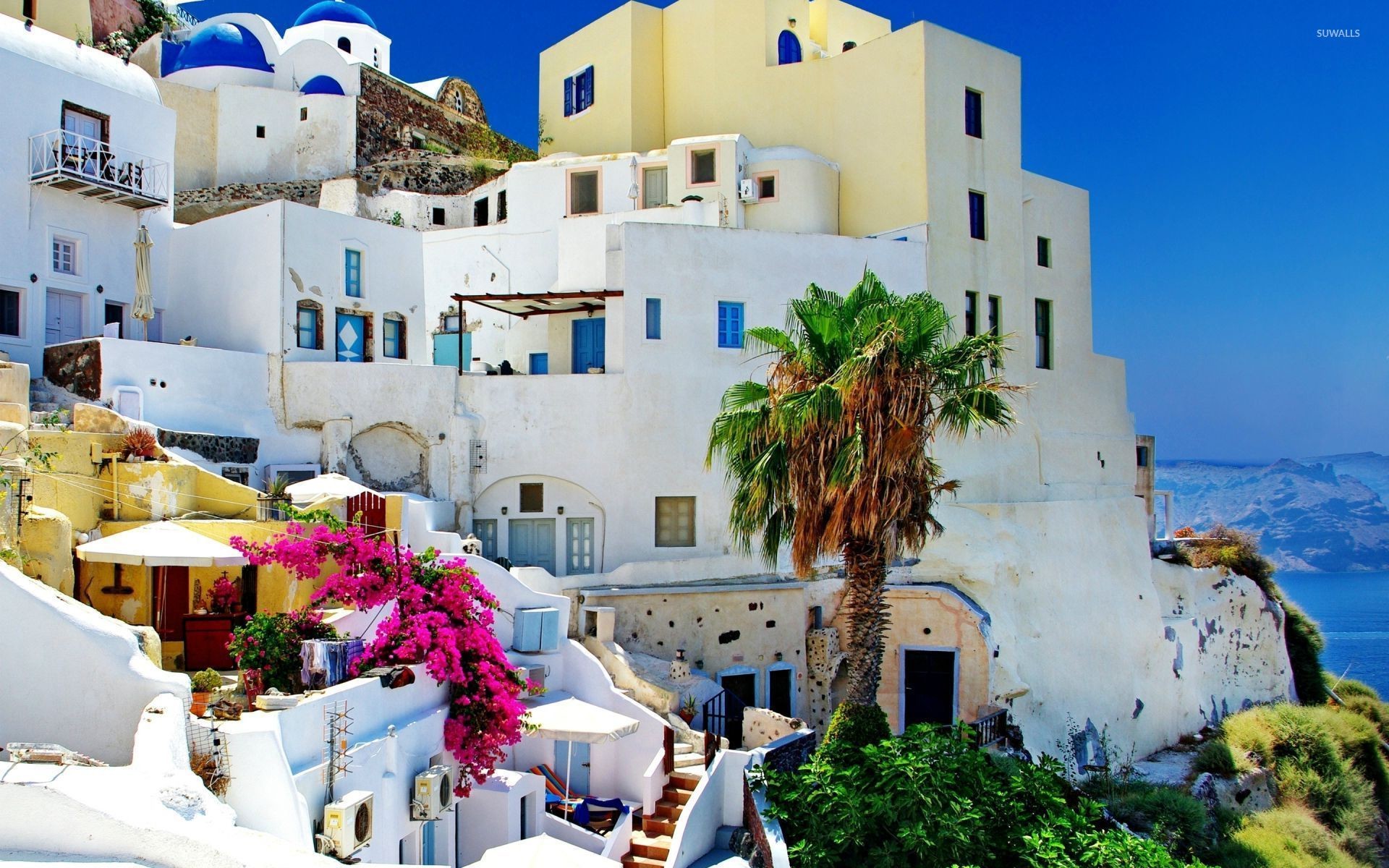 Santorini Greece Wallpaper Data Src New Santorini Greece Wallpapers Hd 19x10 Wallpaper Teahub Io