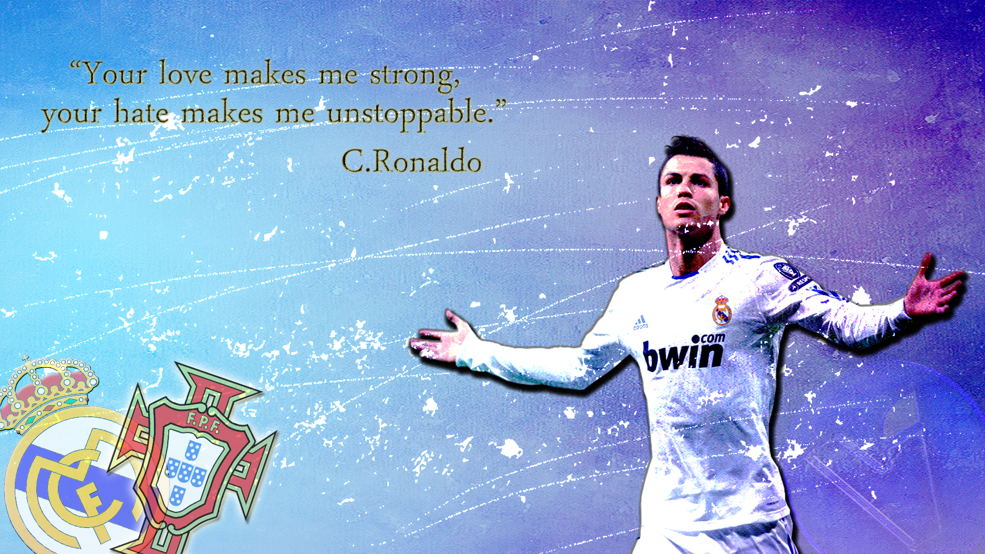 Collection Of Cool Cristiano Ronaldo Wallpapers On - Ronaldo Valentines Day Card - HD Wallpaper 