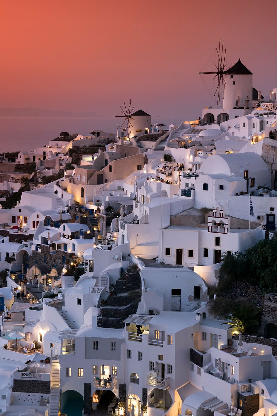 Santorini, Greece, Oia, Sea, Summer, Homes, Sea View, - Oia Yunani - HD Wallpaper 