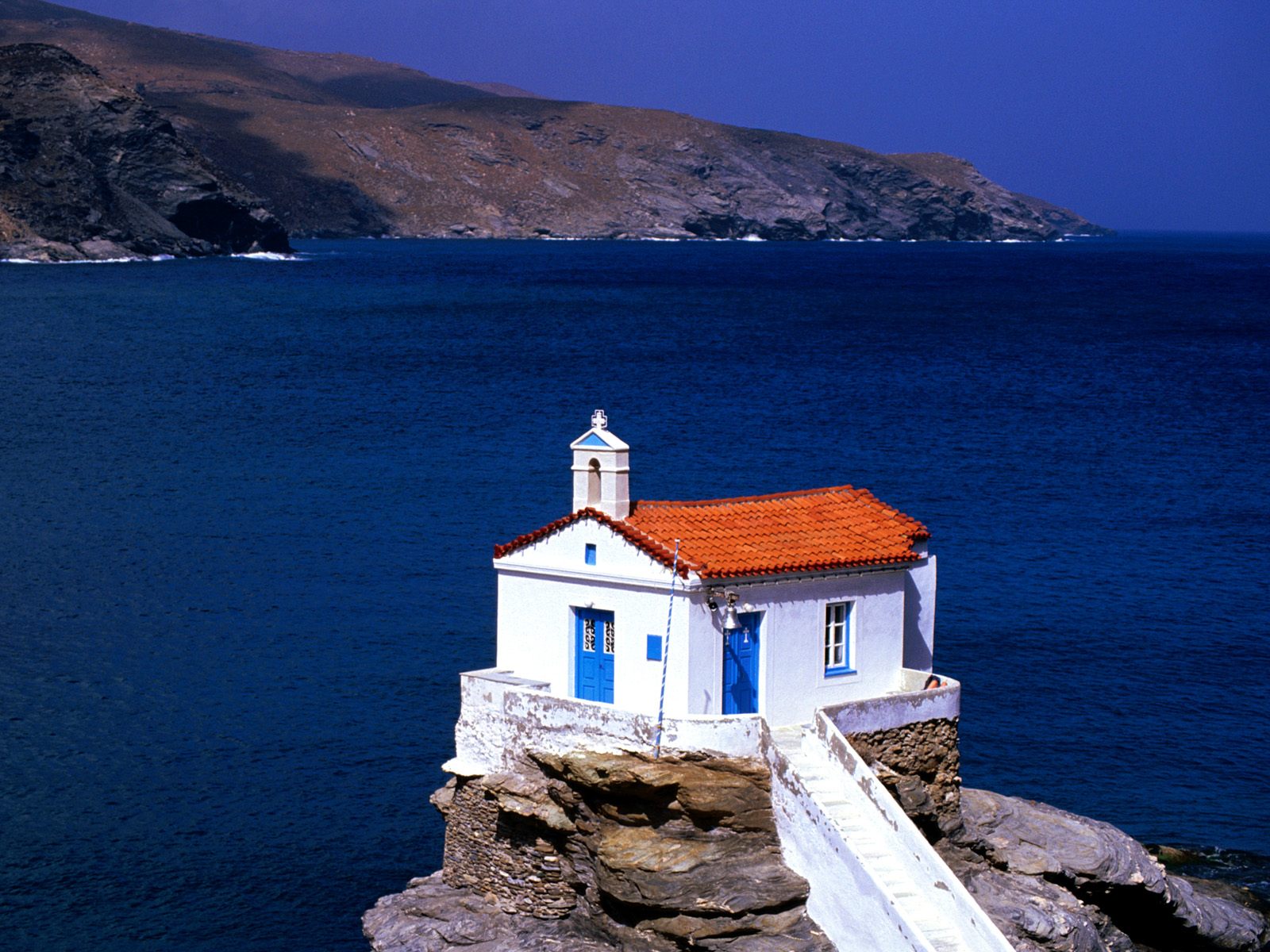 Church Wallpapers - Greek Island Churches - HD Wallpaper 