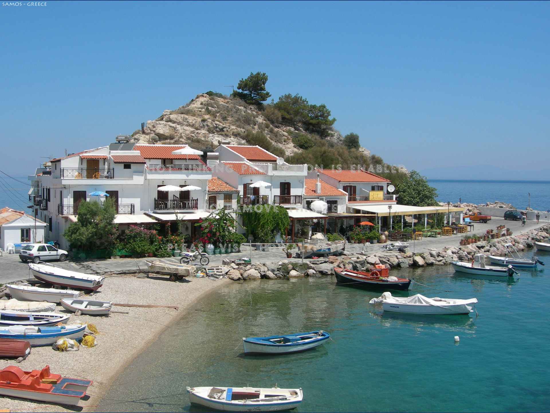 Greek-island Beach Greece Samos Sun Sea - Kokkari - HD Wallpaper 