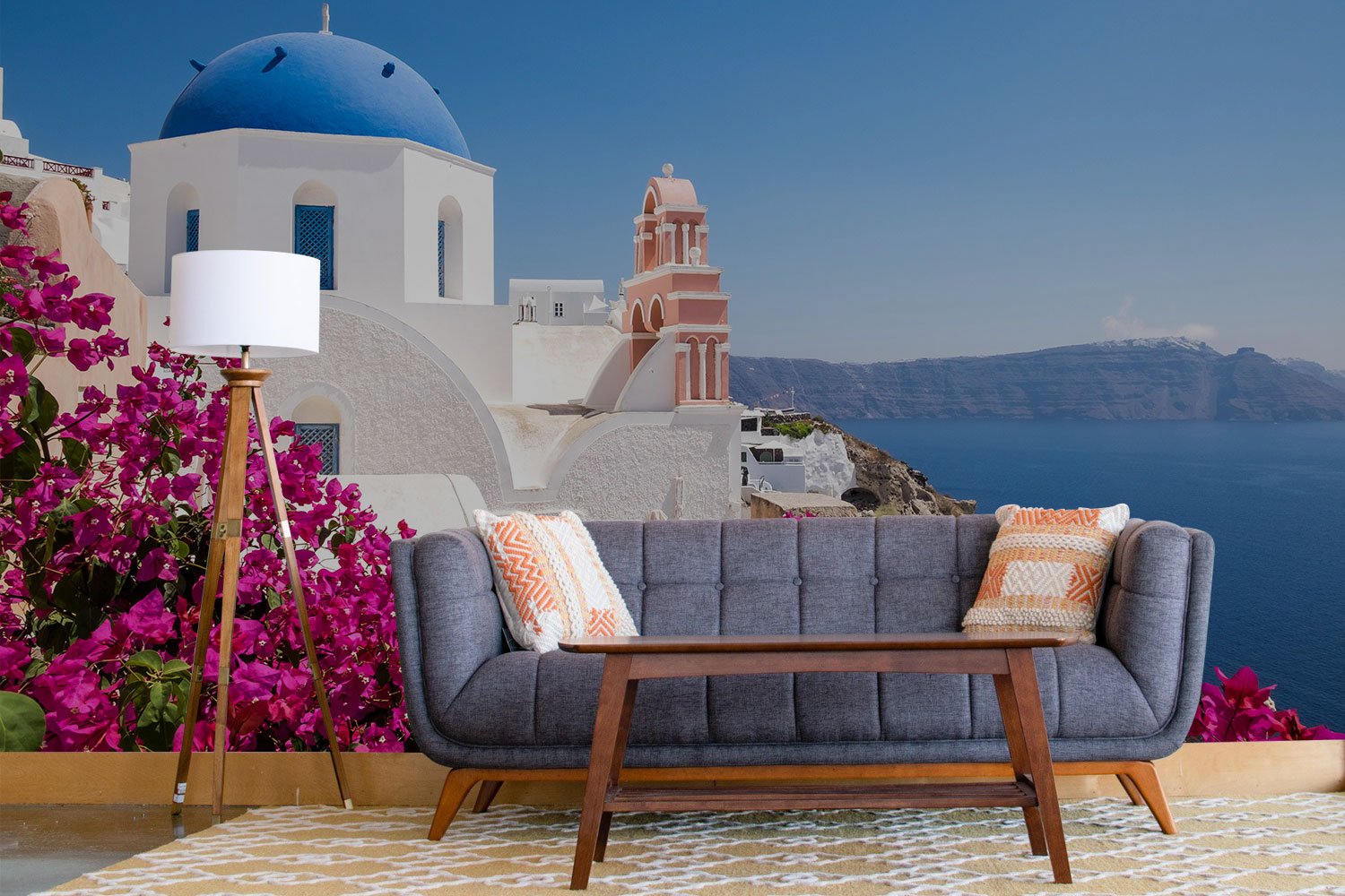 Thumbnail - Flowers Santorini - HD Wallpaper 