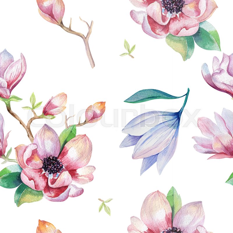 Magnolia Flower Magnolia Watercolour Tattoo - HD Wallpaper 