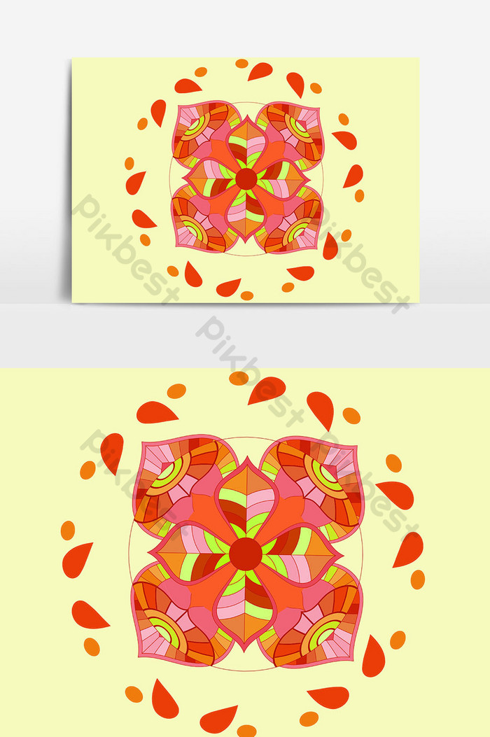 Watercolor Flower Wallpaper Pattern Design Element - Illustration - HD Wallpaper 