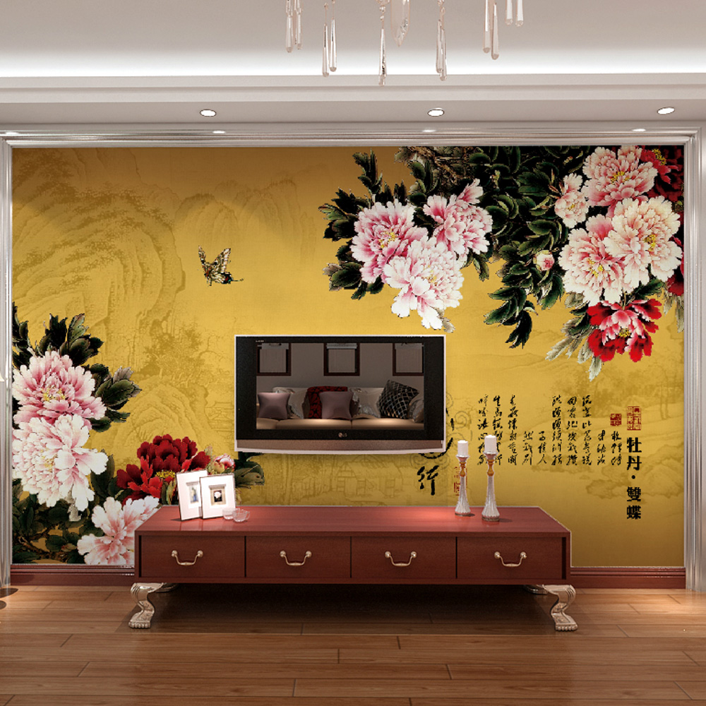 Emperor Habitat Large Murals Tv Background Wallpaper - Giấy Dán Tường 3d Cho Phòng Khách - HD Wallpaper 