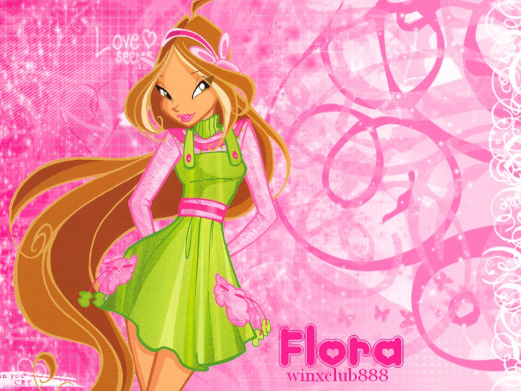 Flora Wallpaper - Winx Club Flora Background - HD Wallpaper 
