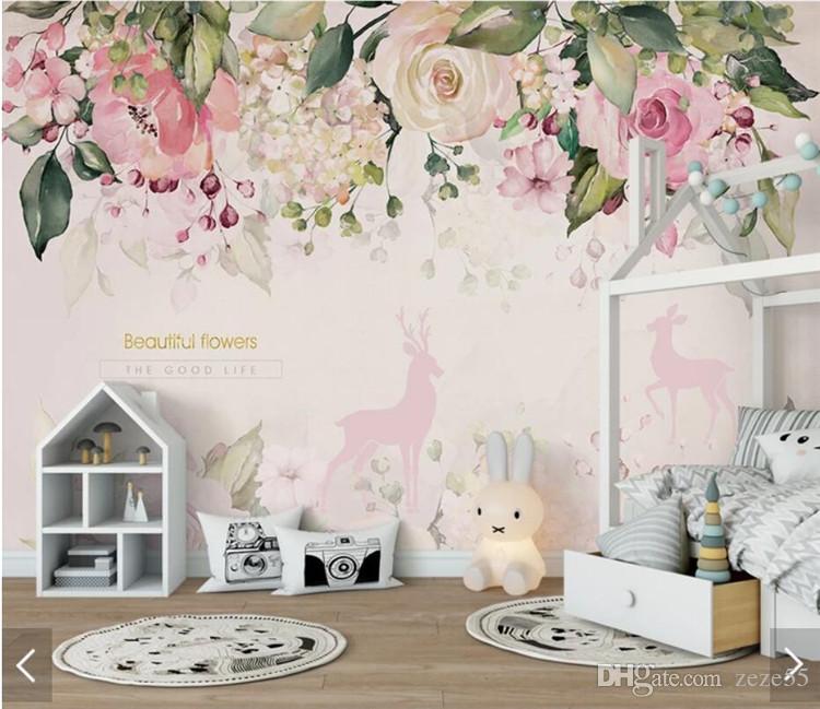 3d Wallpaper Elk Pink - HD Wallpaper 