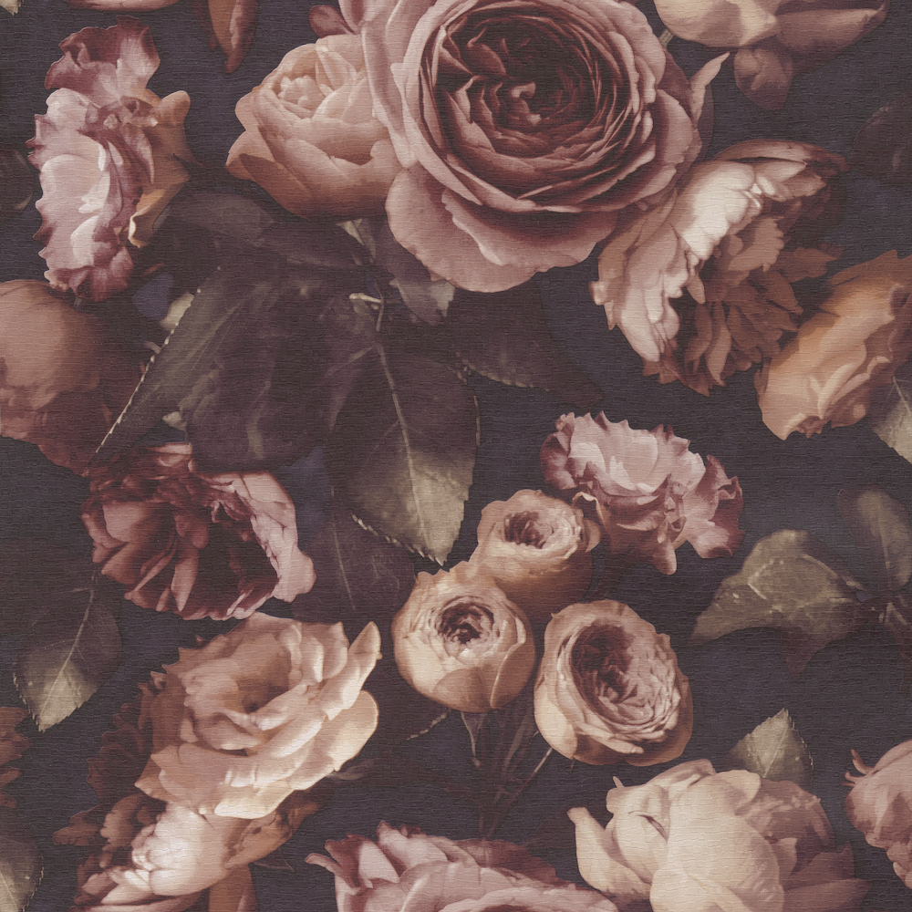 Grandeco Opus Vintage Floral Sepia Wallpaper Os3009 - Flowers Wallpaper Vintage - HD Wallpaper 
