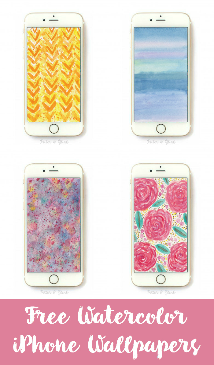 Free Hand-painted Watercolor Iphone Wallpaper - Smartphone - HD Wallpaper 