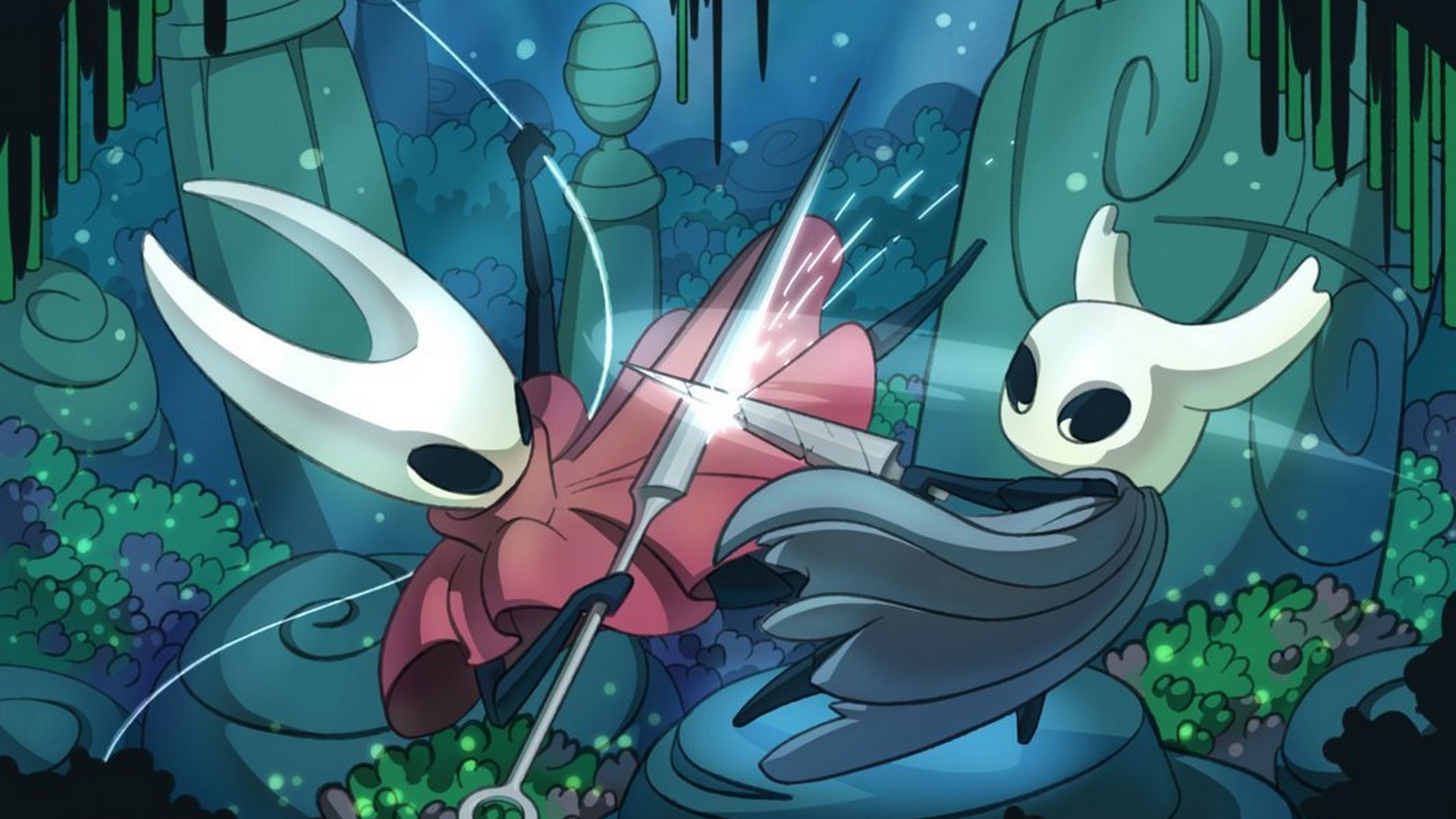 Hollow Knight Game Desktop Backgrounds Hd With High-resolution - Hollow Knight Hornet Fight - HD Wallpaper 