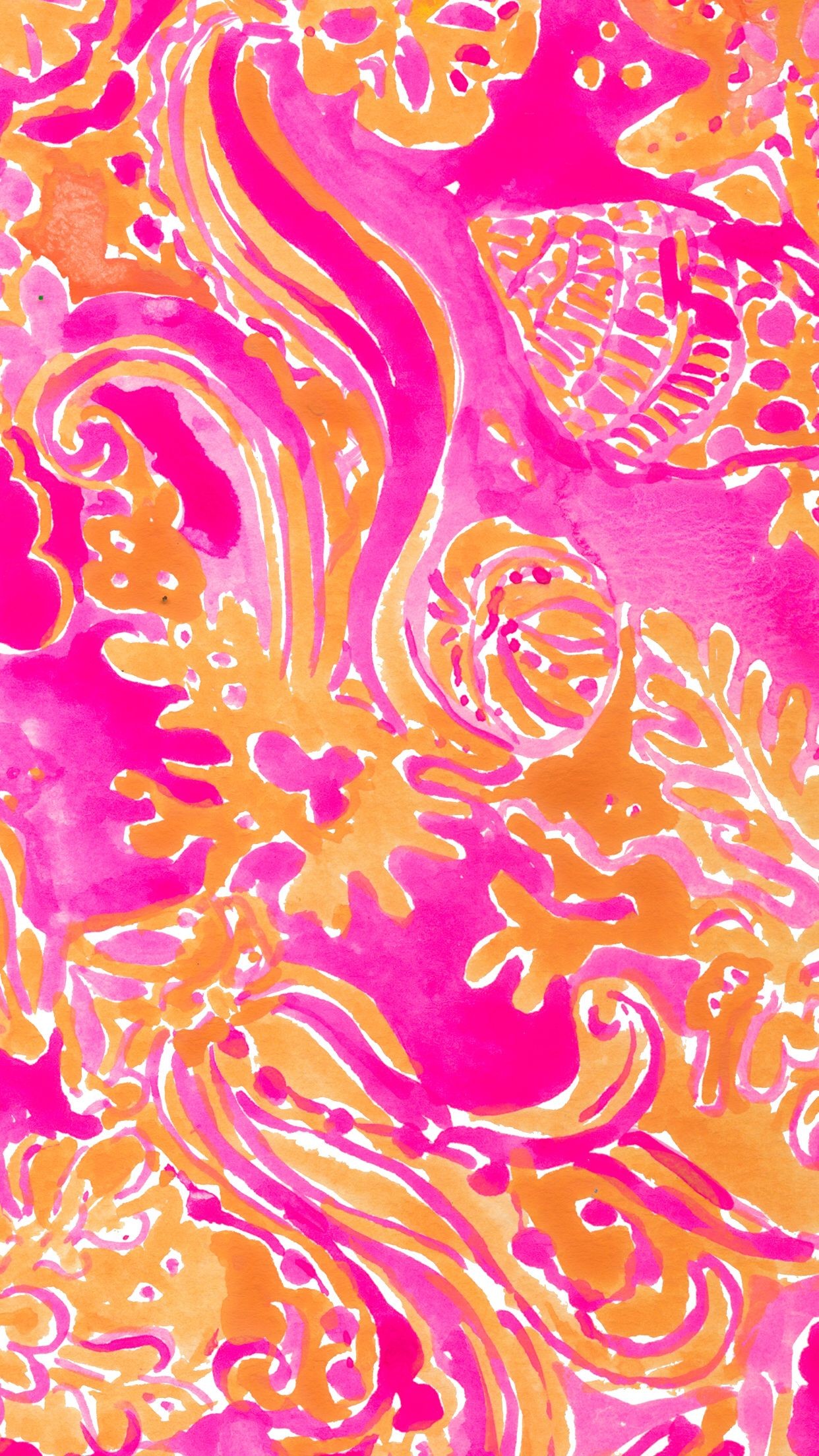 1242x2208, Lilly Pulitzer Â Find More Watercolor - Lilly Pulitzer Background Iphone - HD Wallpaper 