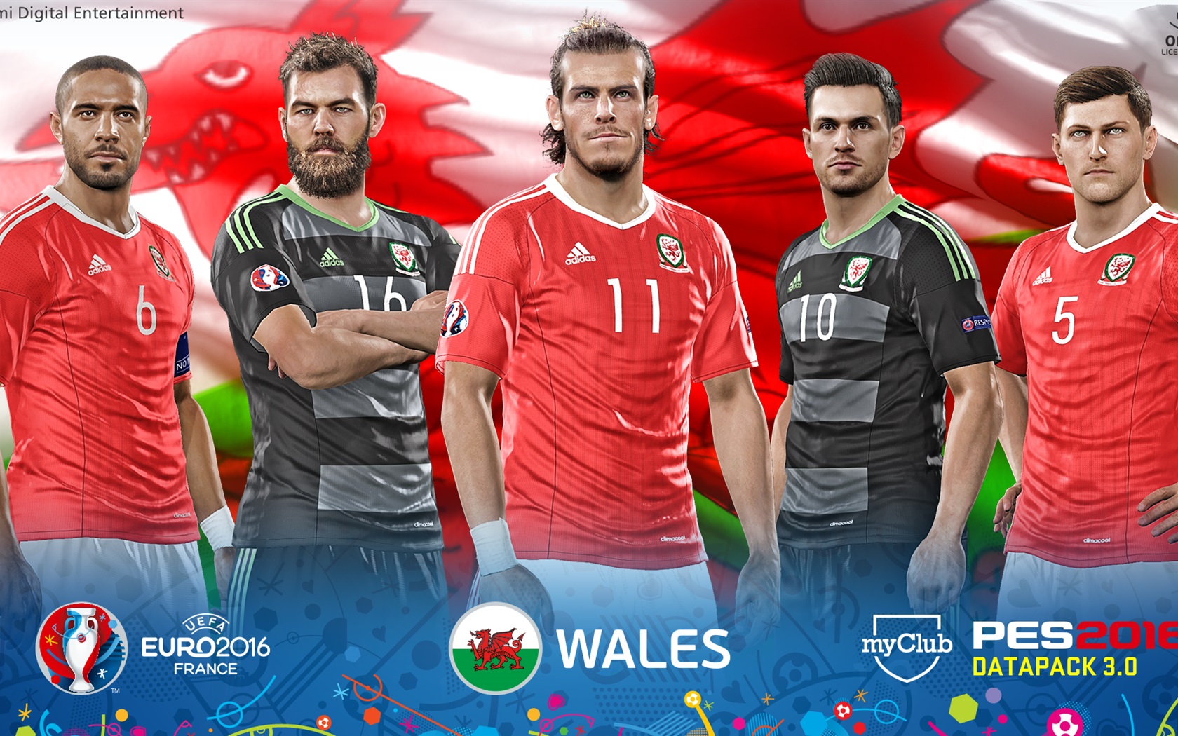 Gareth Bale Euro Pes 2016 Face - HD Wallpaper 