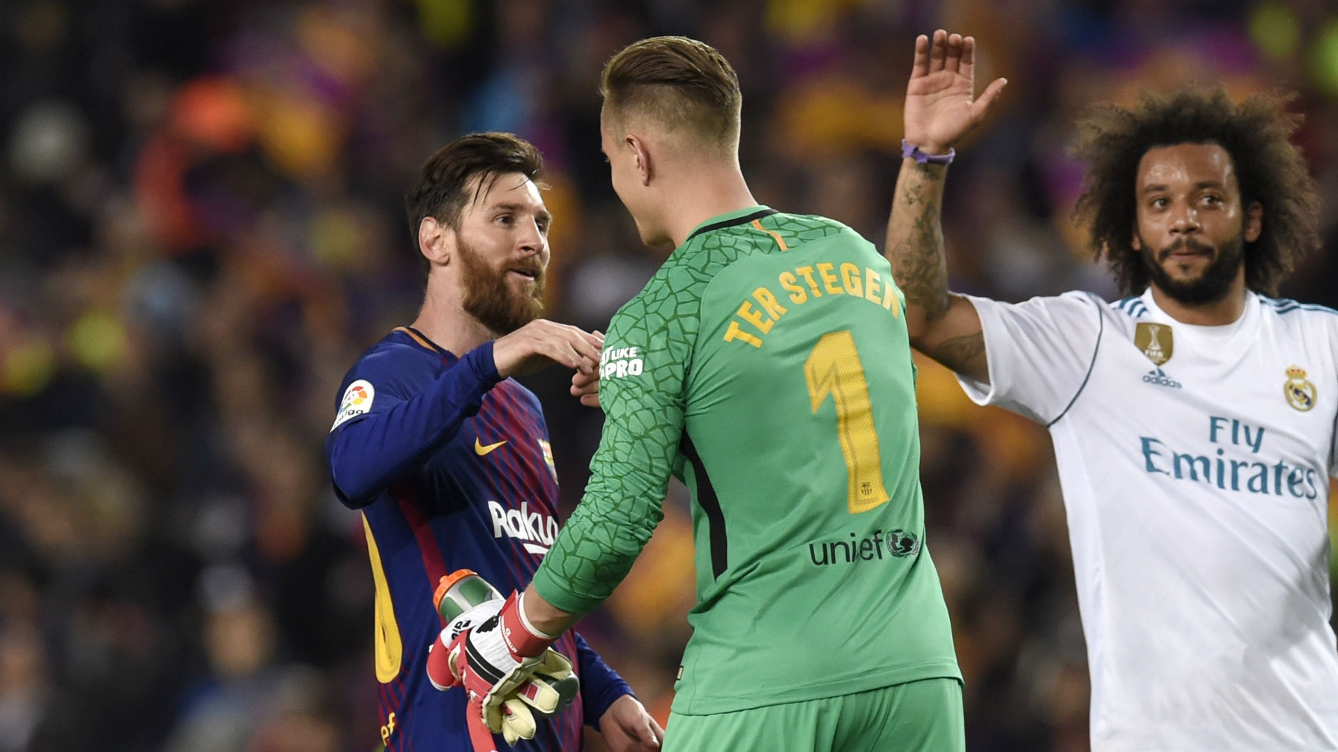 Lionel Messi And Marc-andre Ter Stegen - Messi And Ter Stegen - HD Wallpaper 