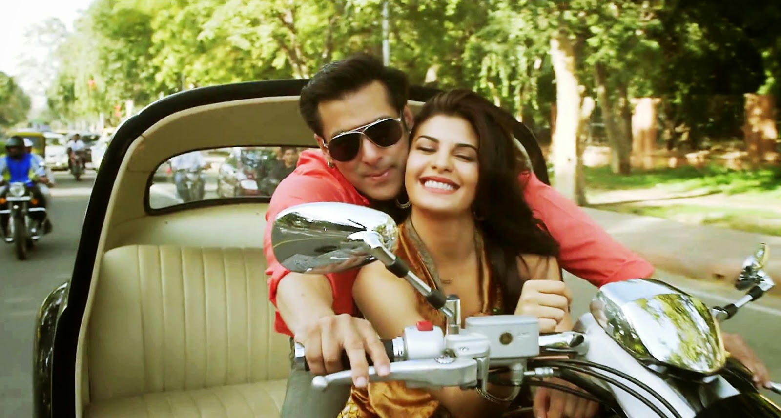 Salman Khan, Jacqueline Fernandez Wallpaper - Jacqueline Fernandez Salman Khan Movie - HD Wallpaper 