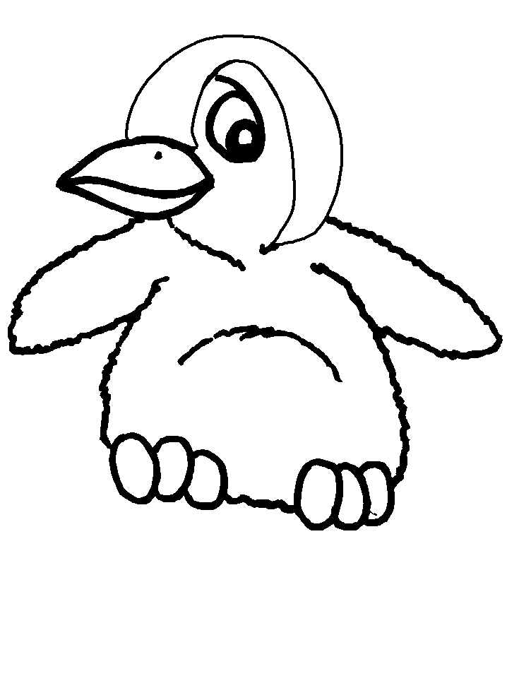 Cartoon Penguin Coloring Pages - Penguin Animations - HD Wallpaper 