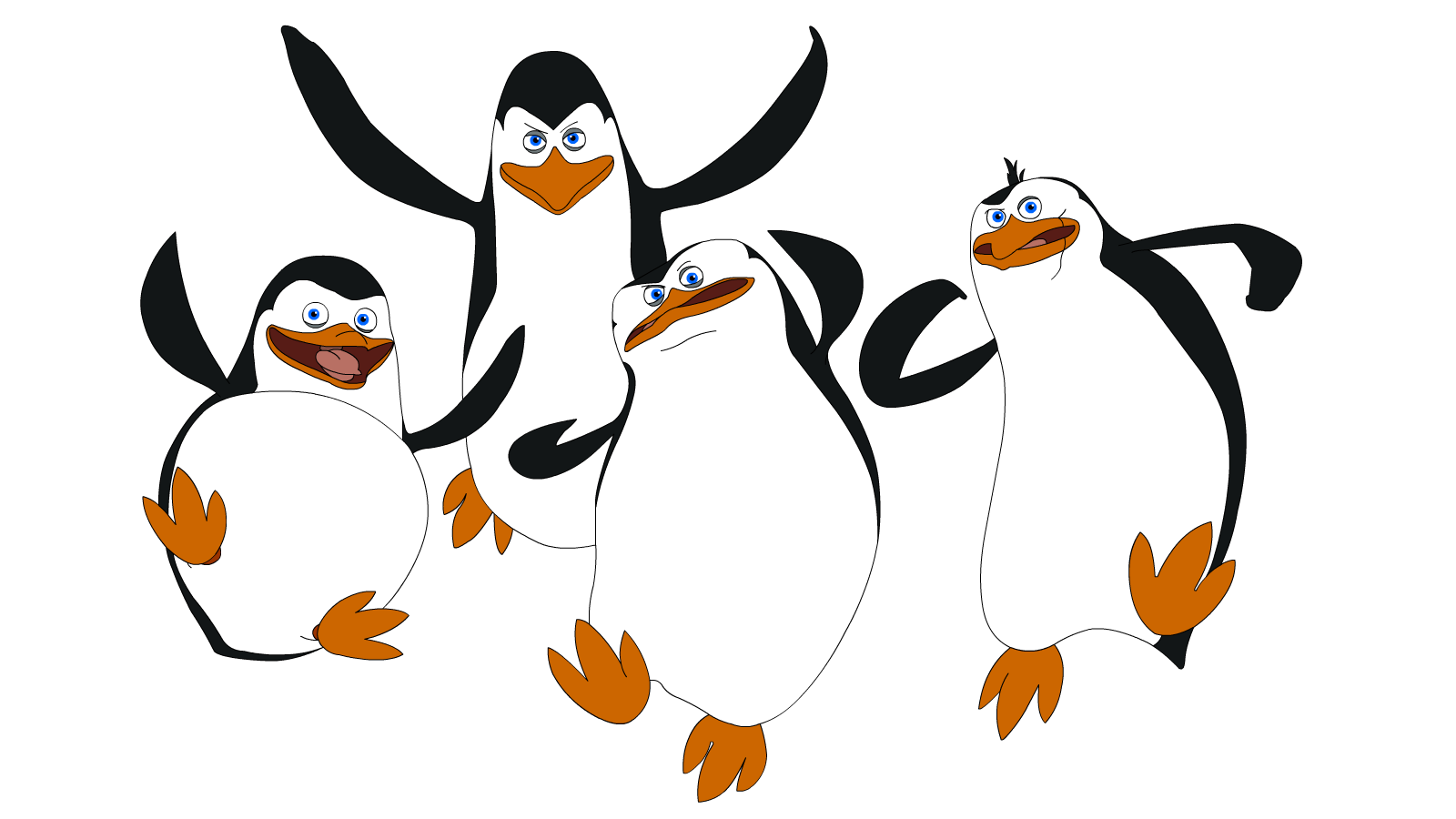 Madagascar Penguins Png - Penguins Of Madagascar 2d - 1600x900 Wallpaper -  