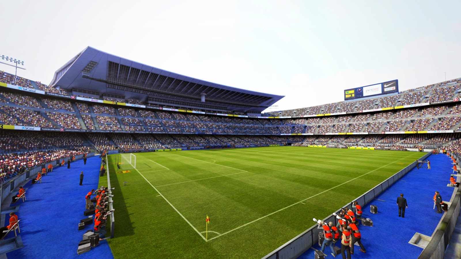 Camp Nou Barcelona Stadium - Pro Evolution Soccer 2013 - HD Wallpaper 