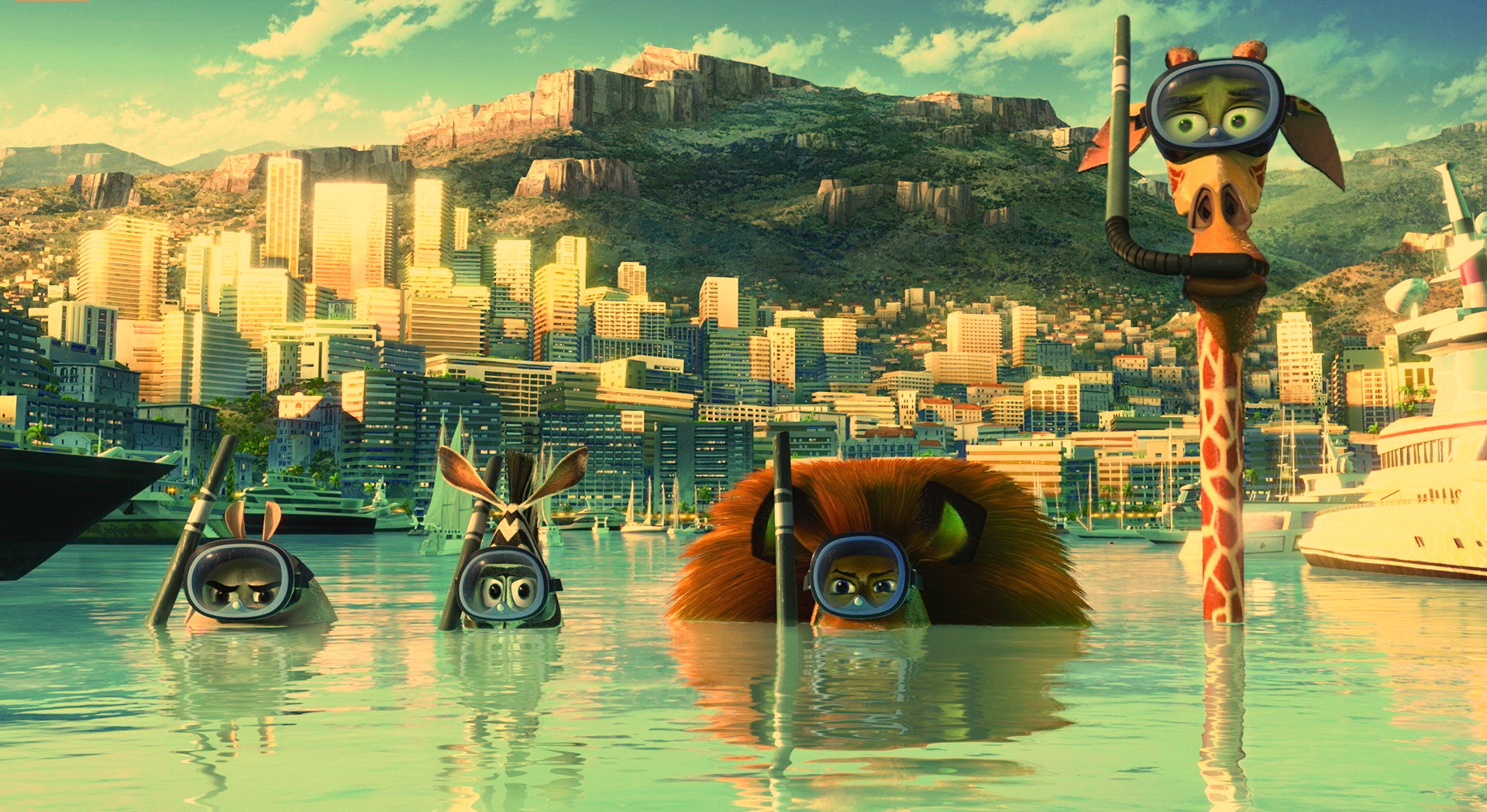 Escape Africa Movie Wallpapers Wallpapersink
 Penguins - Madagascar City Backgrounds - HD Wallpaper 