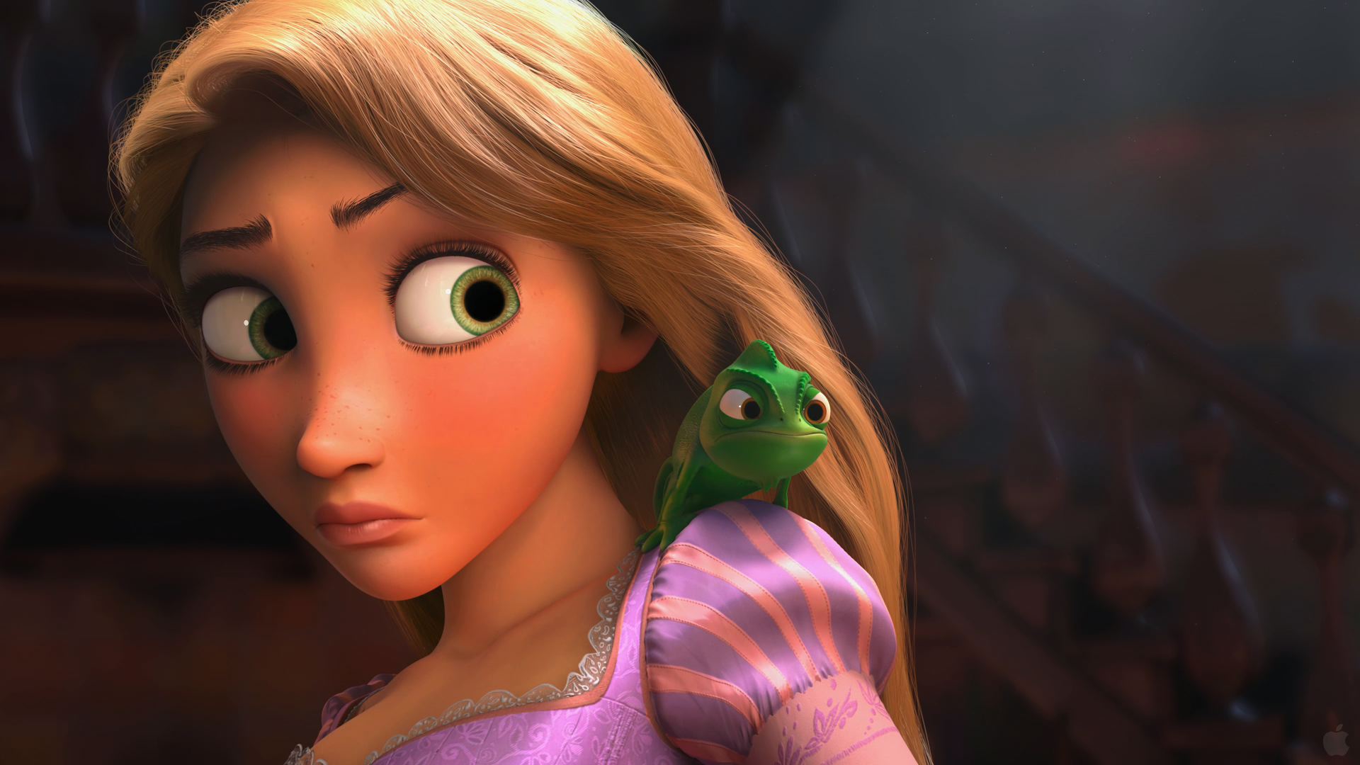 Tangled 2010 Rapunzel And Pascal - HD Wallpaper 