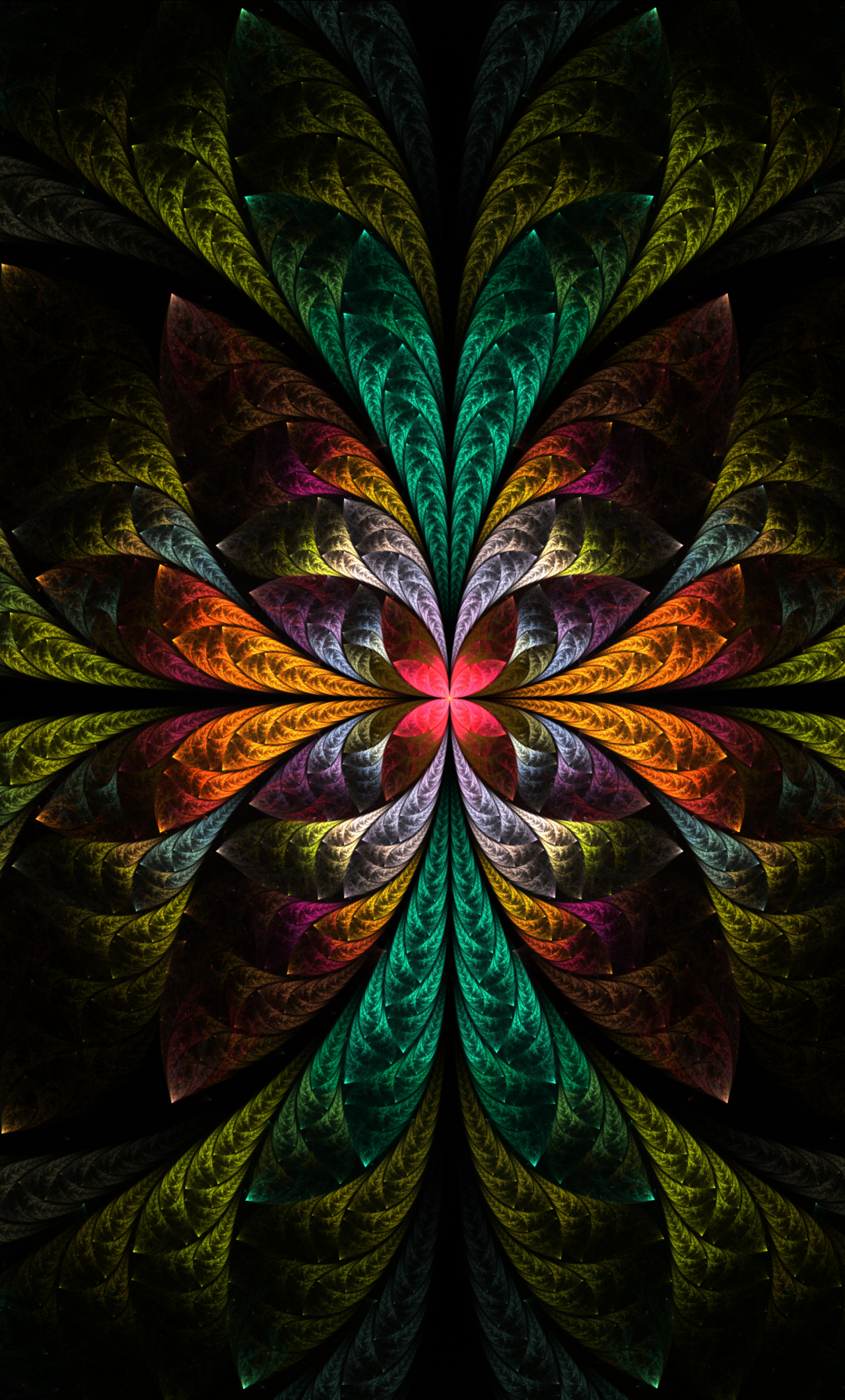 Fractal Colorful Tangled Art Wallpaper Psychedelic Art Wallpaper Iphone 6 Hd 1280x21 Wallpaper Teahub Io