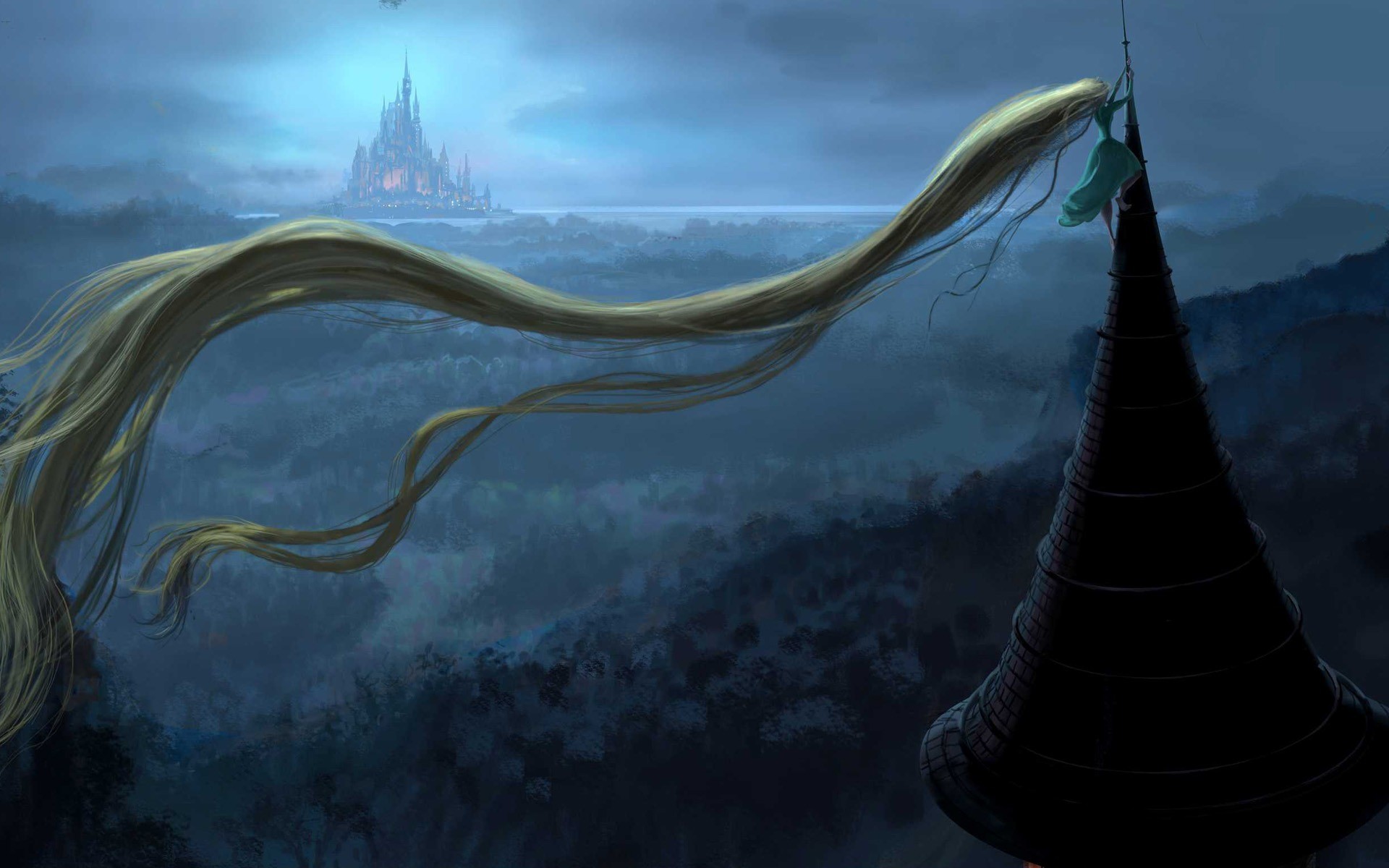 Tangled Images Rapunzel Wallpaper And Background Photos - Tangled Concept Art - HD Wallpaper 